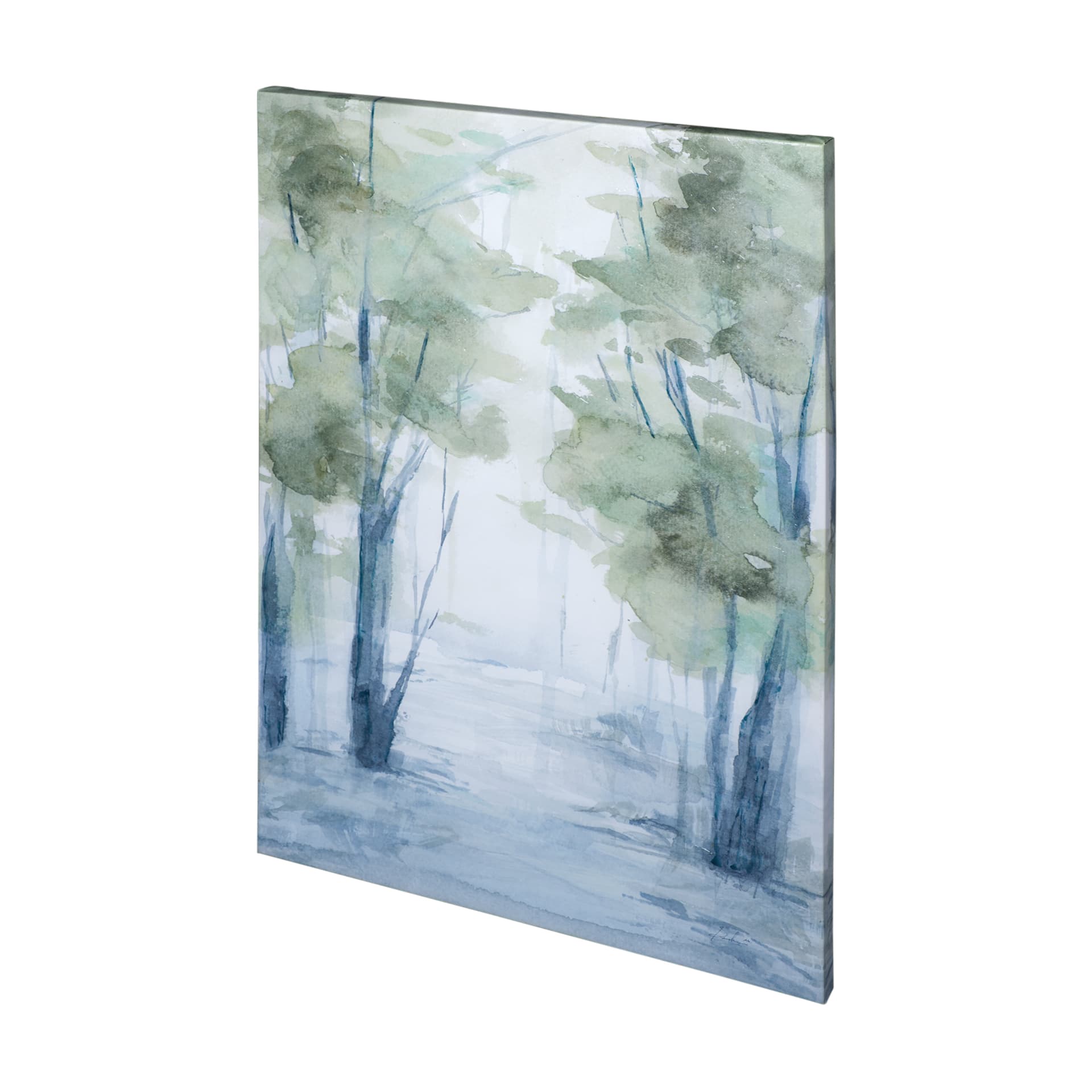 Forest Dew I by Melody Ducharme a Hand Embellished Textured Canvas — product photograph