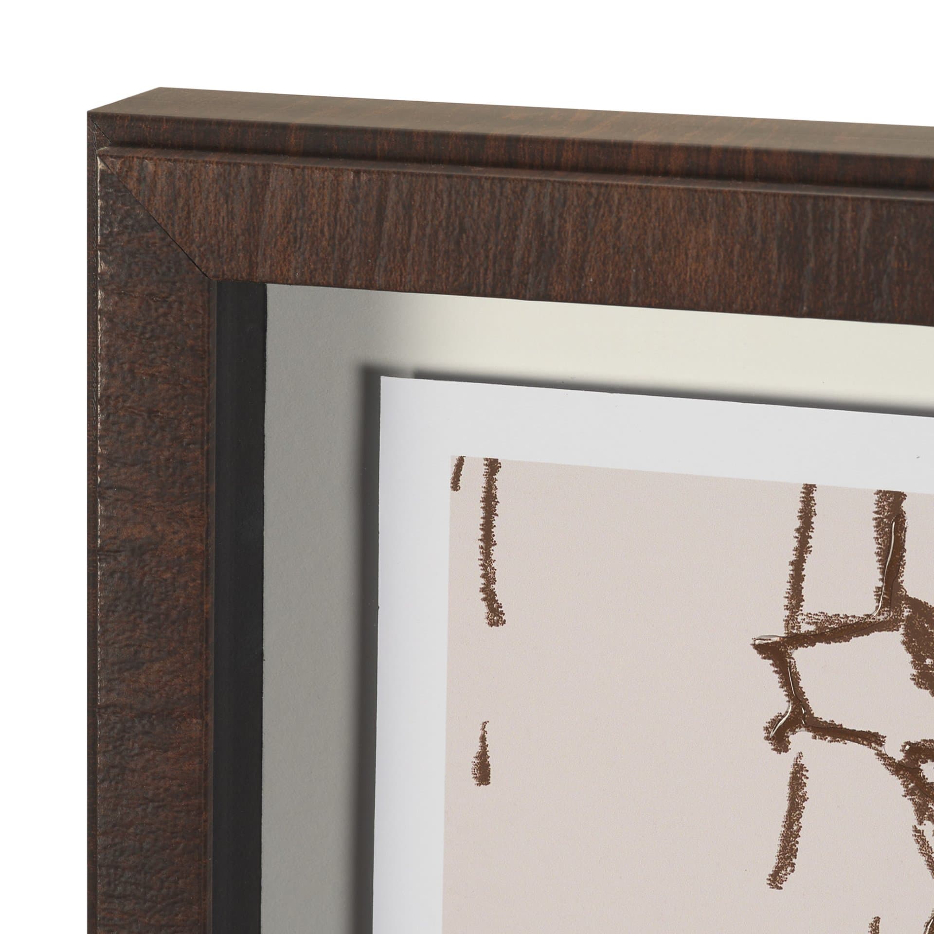 Hats & Bow Ties by Mercana Studio Hand-Embellished Framed Artwork Matted under Glass — product photograph