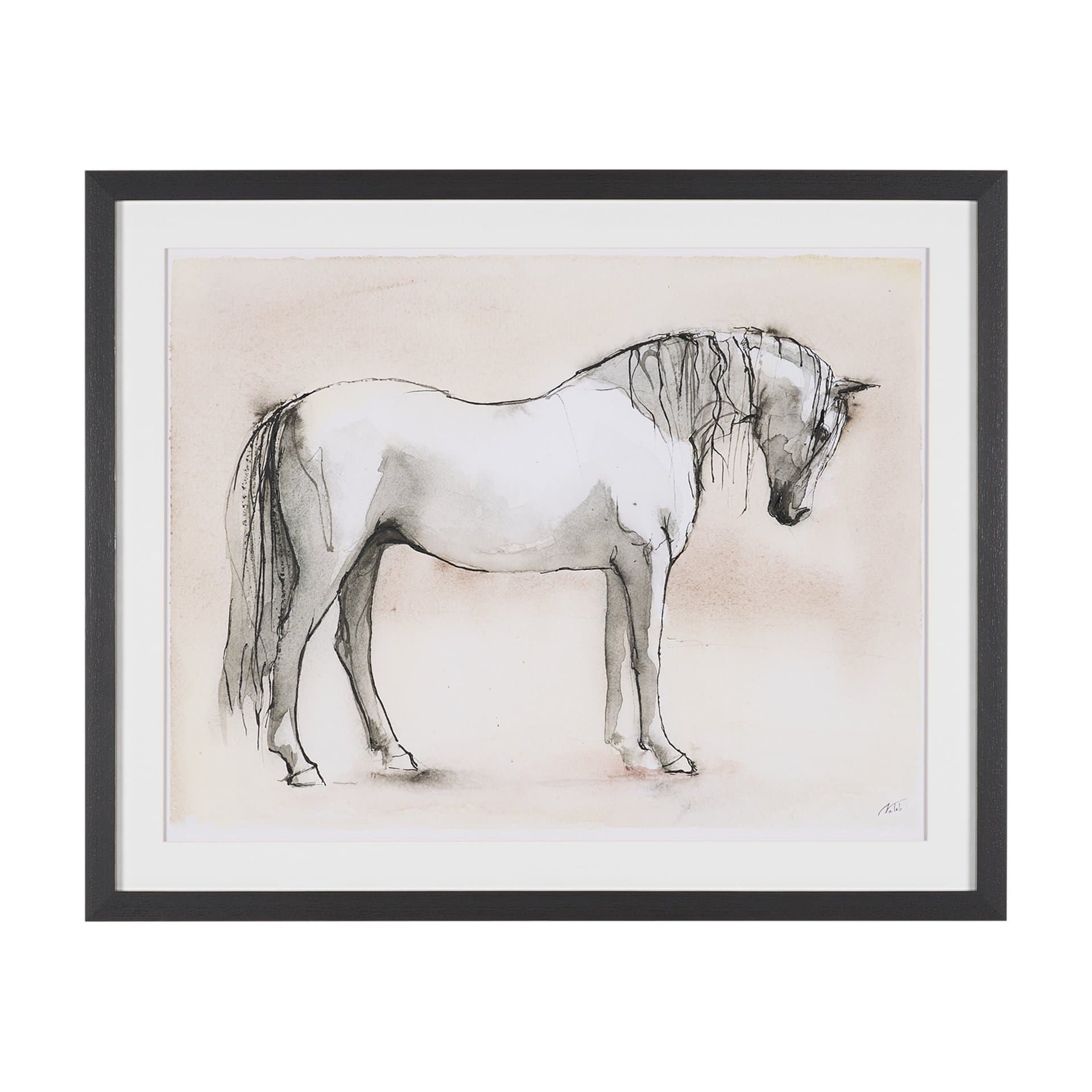 Elegant Beauties III by Mercana Studio Hand-Embellished Framed Artwork Matted under Glass — product photograph