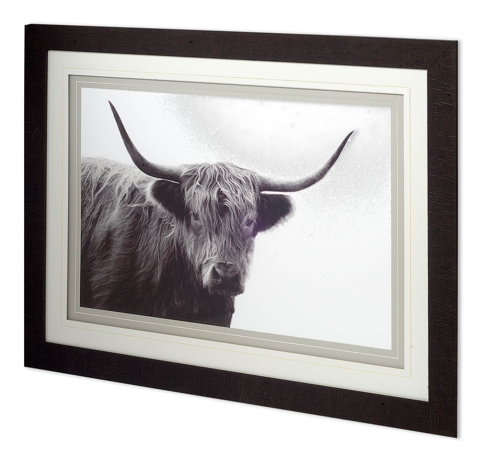 Highland Haze by Bill Philip a Hand Embellished Textured Framed Art Photograph Matted under Glass — product photograph