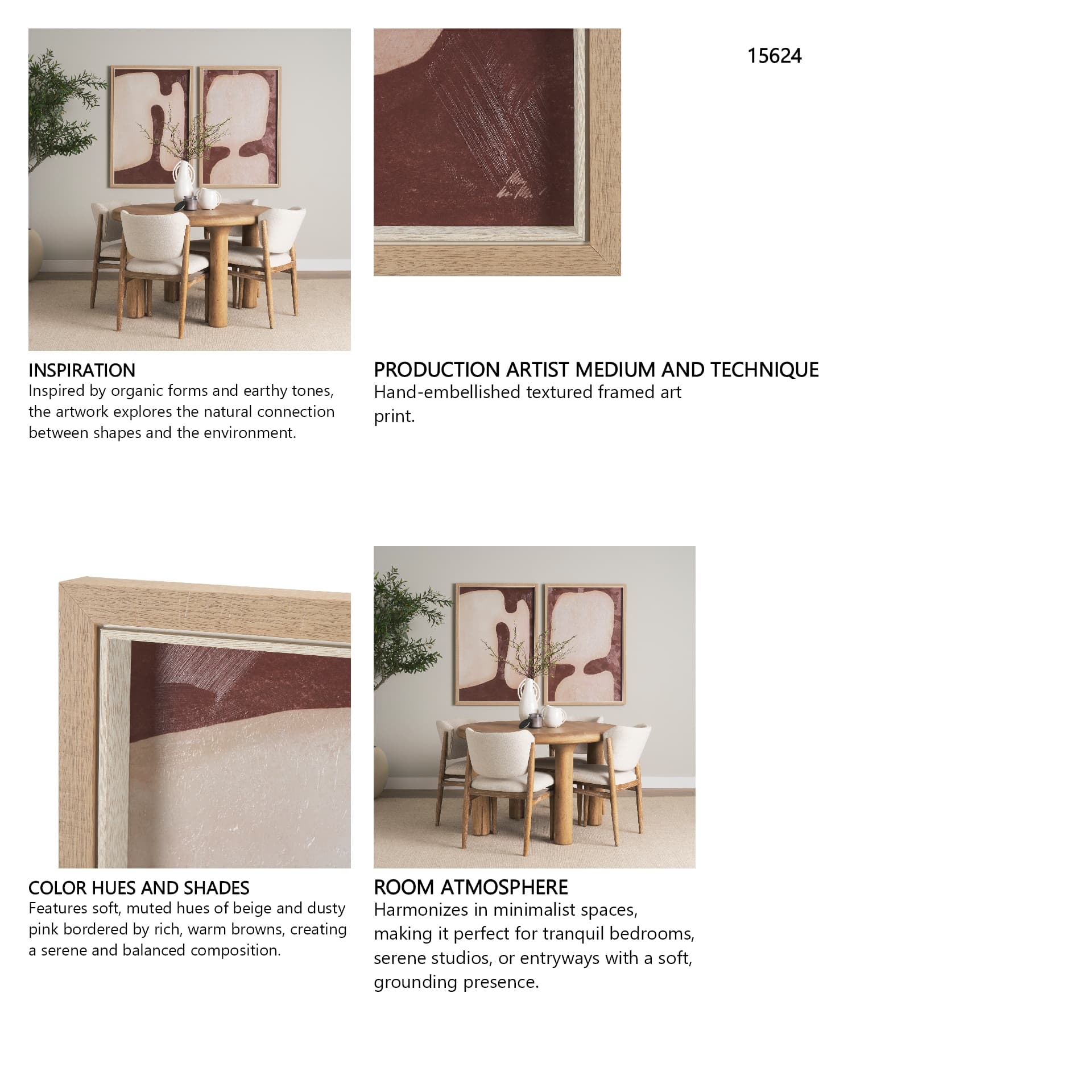 Encapsuled II by Mercana Studio a Hand Embellished Framed Art Print — in a styled room