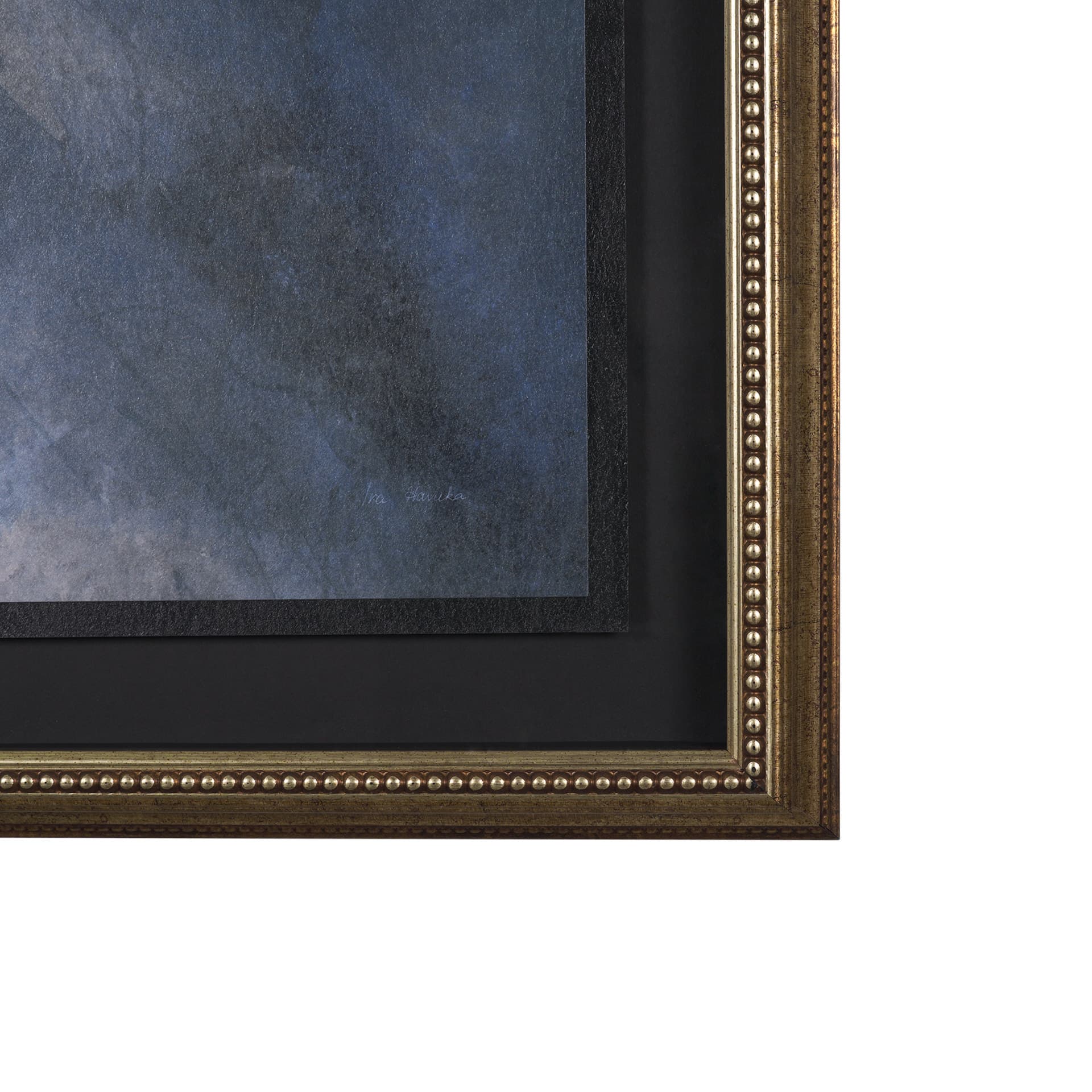 Turbulent Skies Abstract by Mercana Studio a Hand Embellished Framed Print under Glass — product photograph