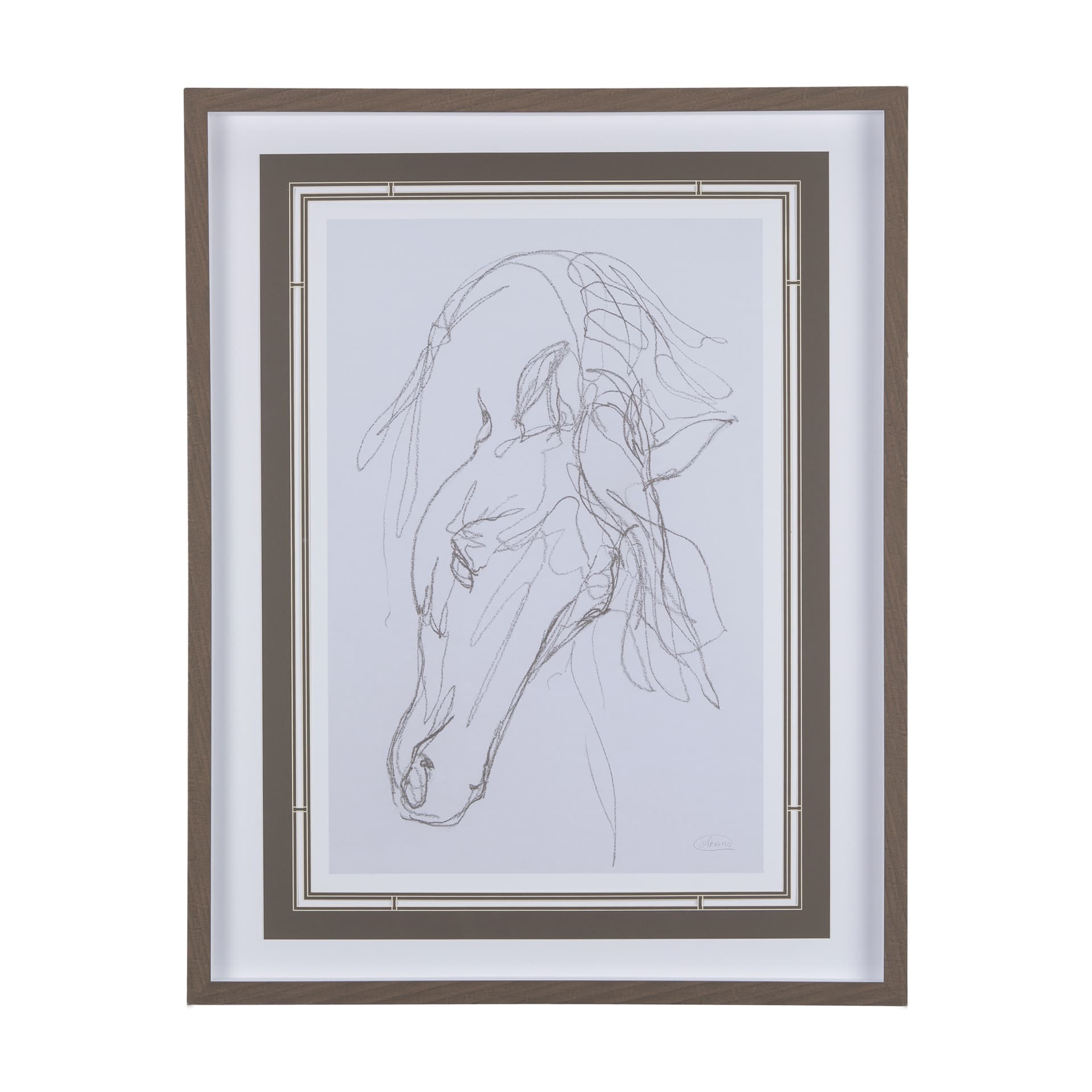 Andalusian I by Mercana Studio a Hand Embellished Textured Framed Art Print Matted under Glass — product photograph