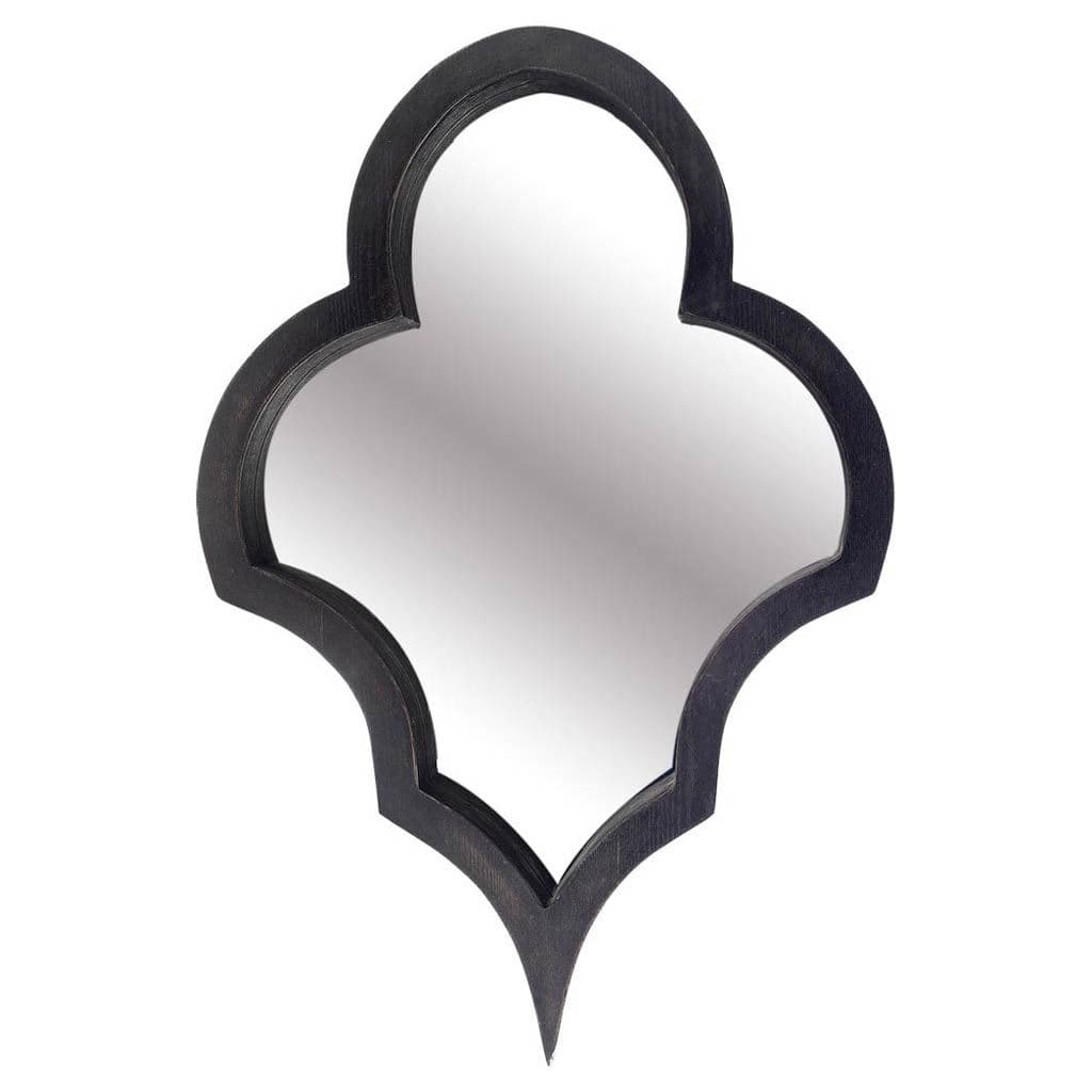Geneva 23x34 Black Wood Frame Mirror — product photograph