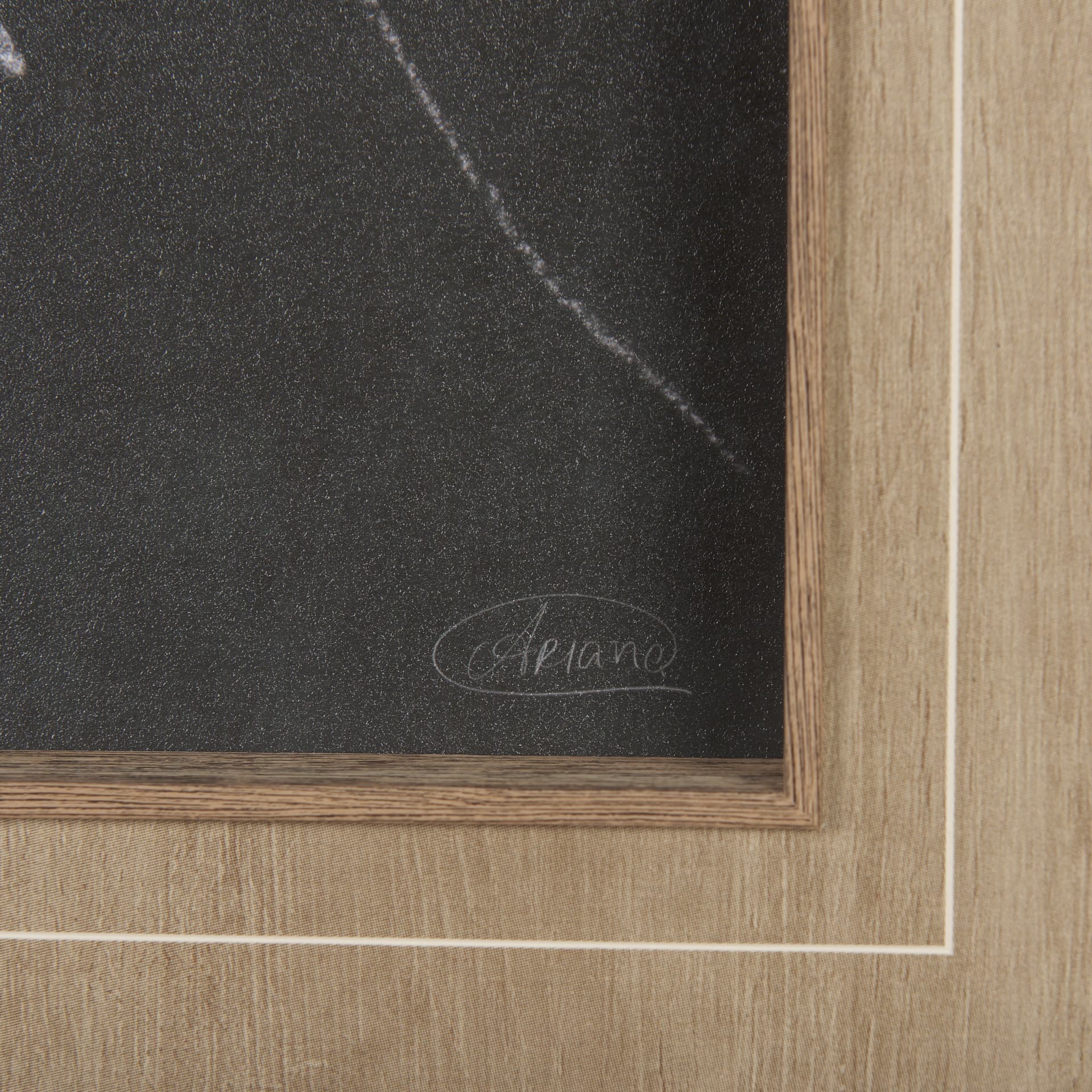 Arabian Dark II by Mercana Studio a Hand Embellished Textured Framed Art Print Matted under Glass — product photograph
