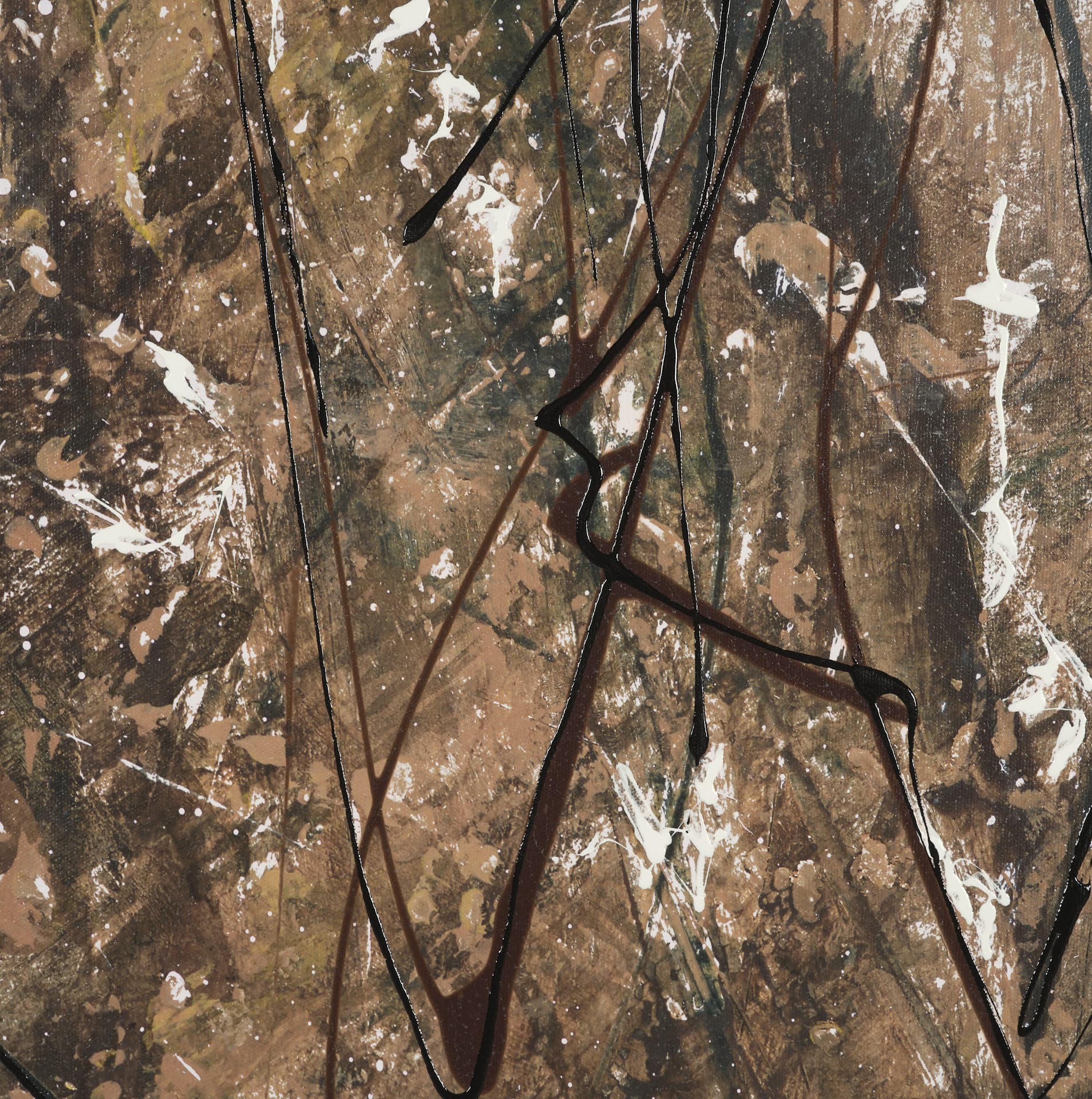 Chaos & Order V by Chad Warren a Hand Embellished Textured Framed Canvas — product photograph
