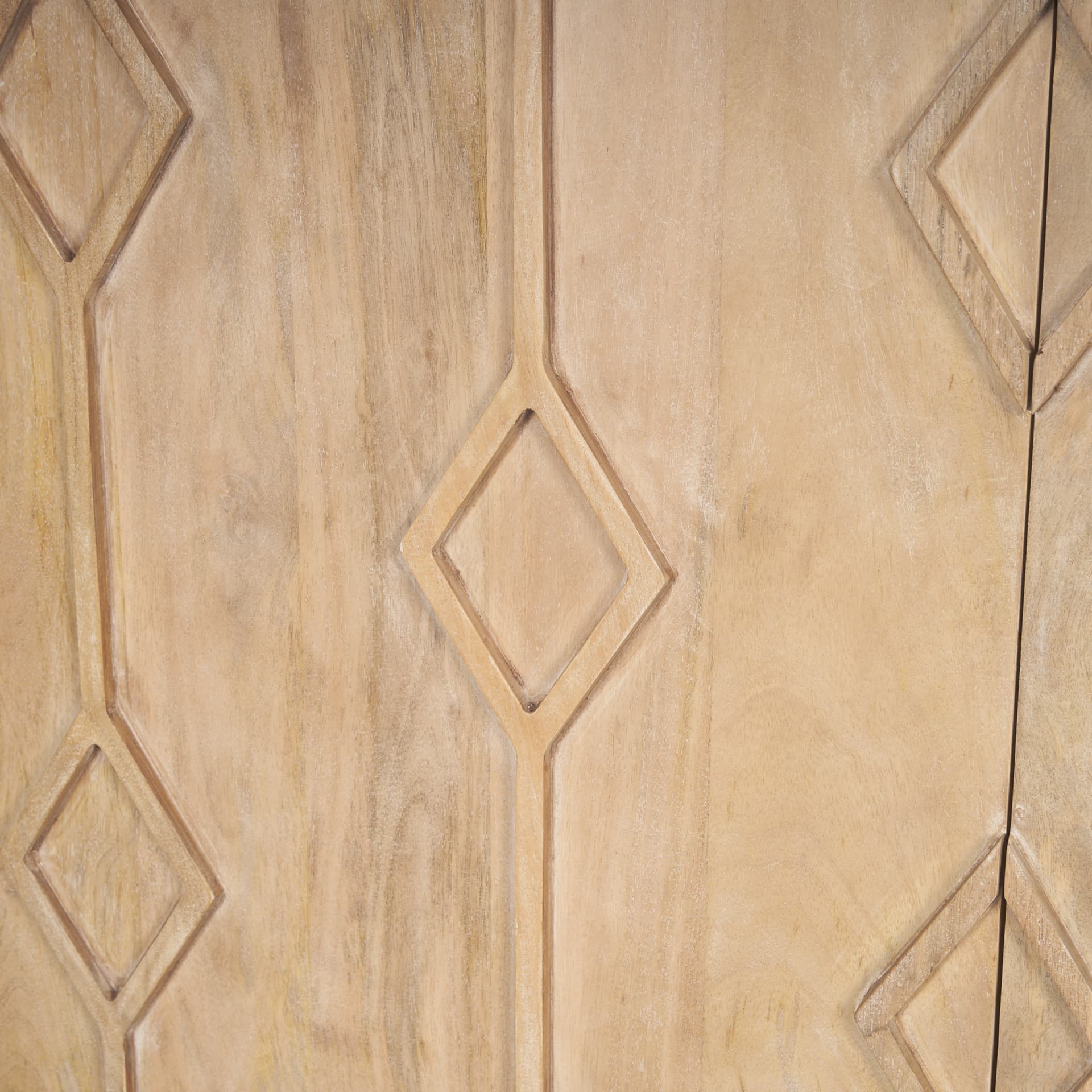 Heera Light Brown Diamond w/ Shelf Motif Sideboard — product photograph
