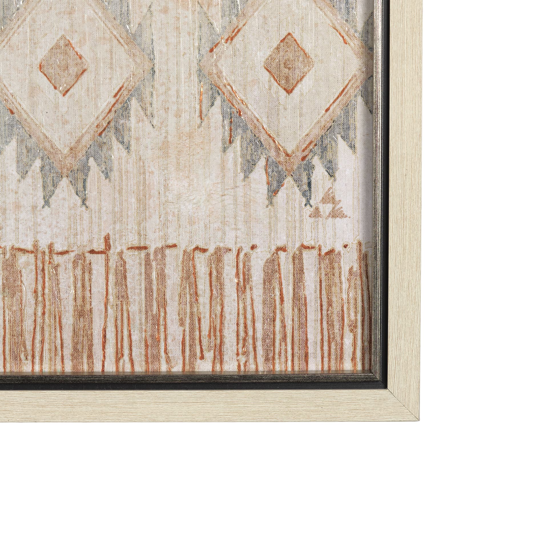 Aztec I by Mercana Studio a Hand Embellished Textured Framed Art Print — product photograph