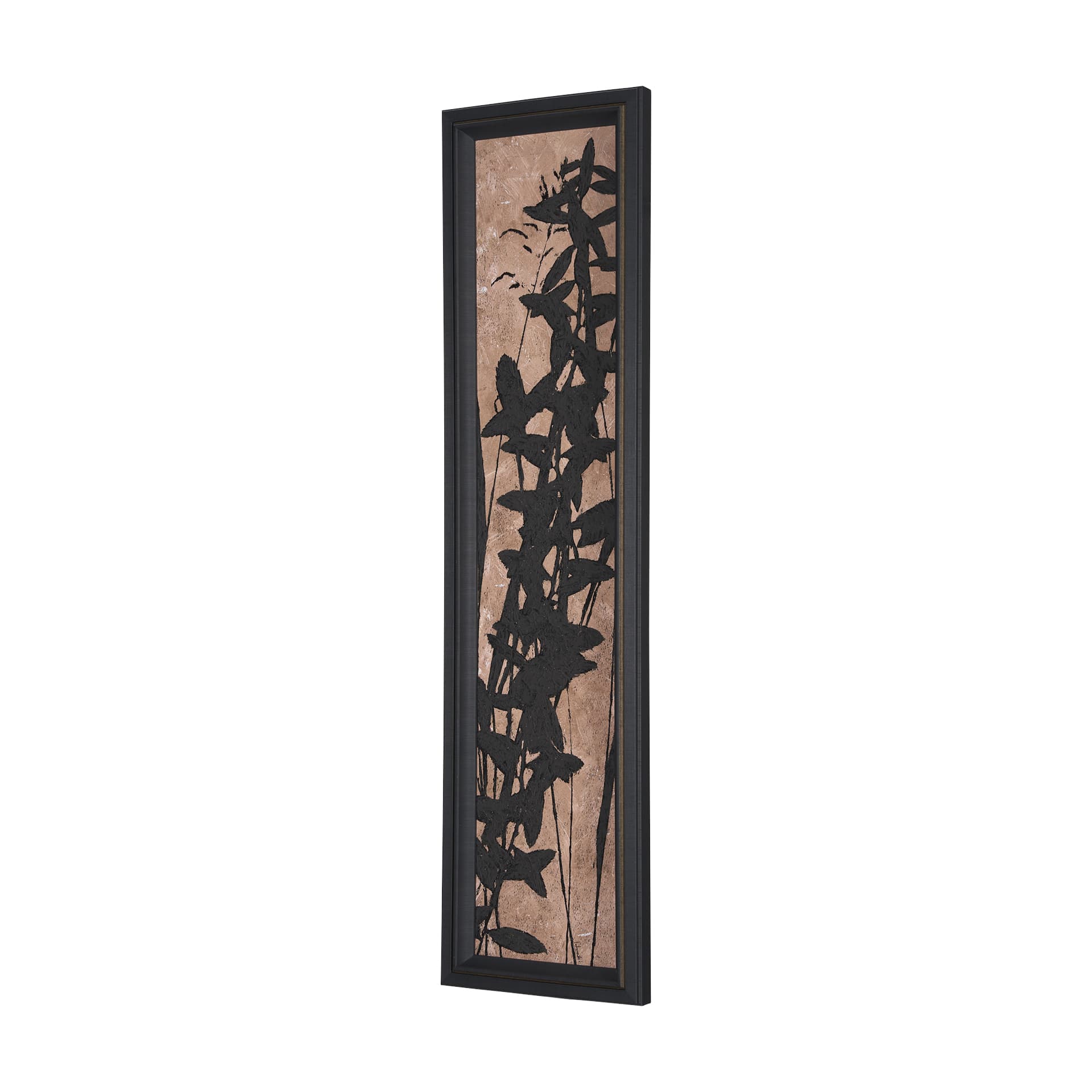 Etched Silouette III by Mercana Studio a Hand Embellished Textured Framed Art Print — product photograph
