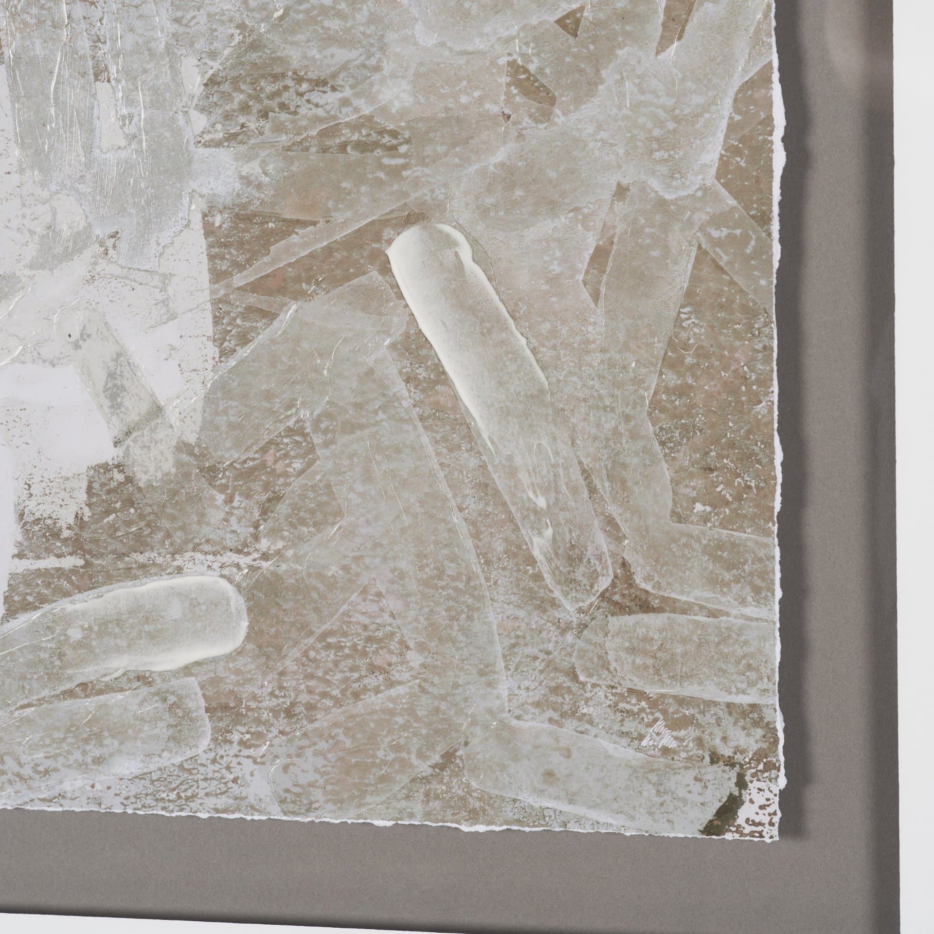 Soft Geometry II by Mercana Studio Hand-Embellished Textured Framed Artwork Matted under Glass — product photograph