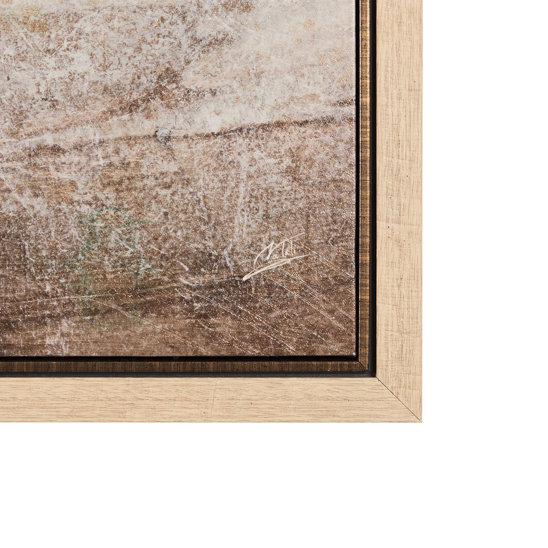 Black Strokes I by Mercana Studio a Hand Embellished Textured Framed Canvas — product photograph