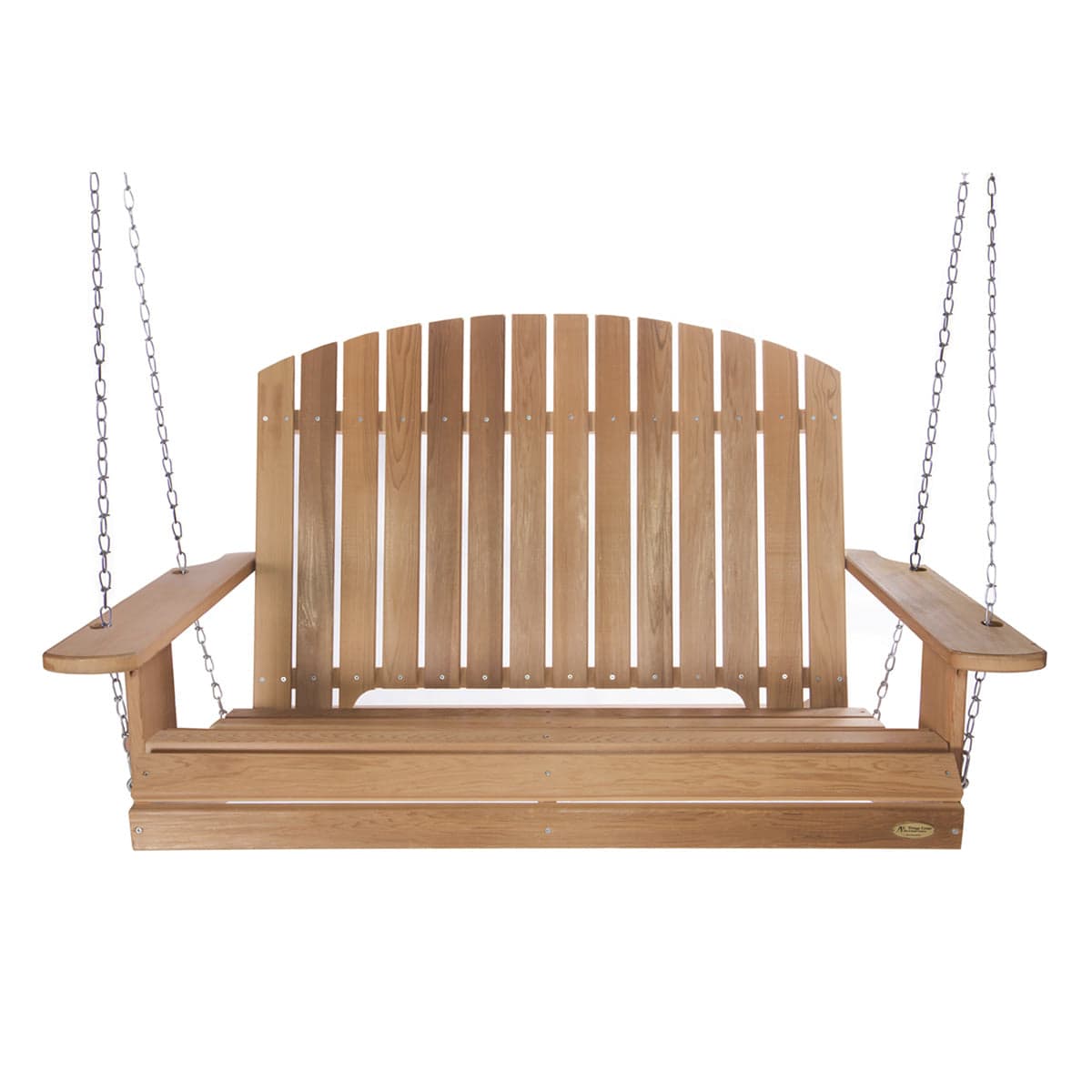 4-Ft Adirondack Cedar Garden Pergola Swing — product photograph