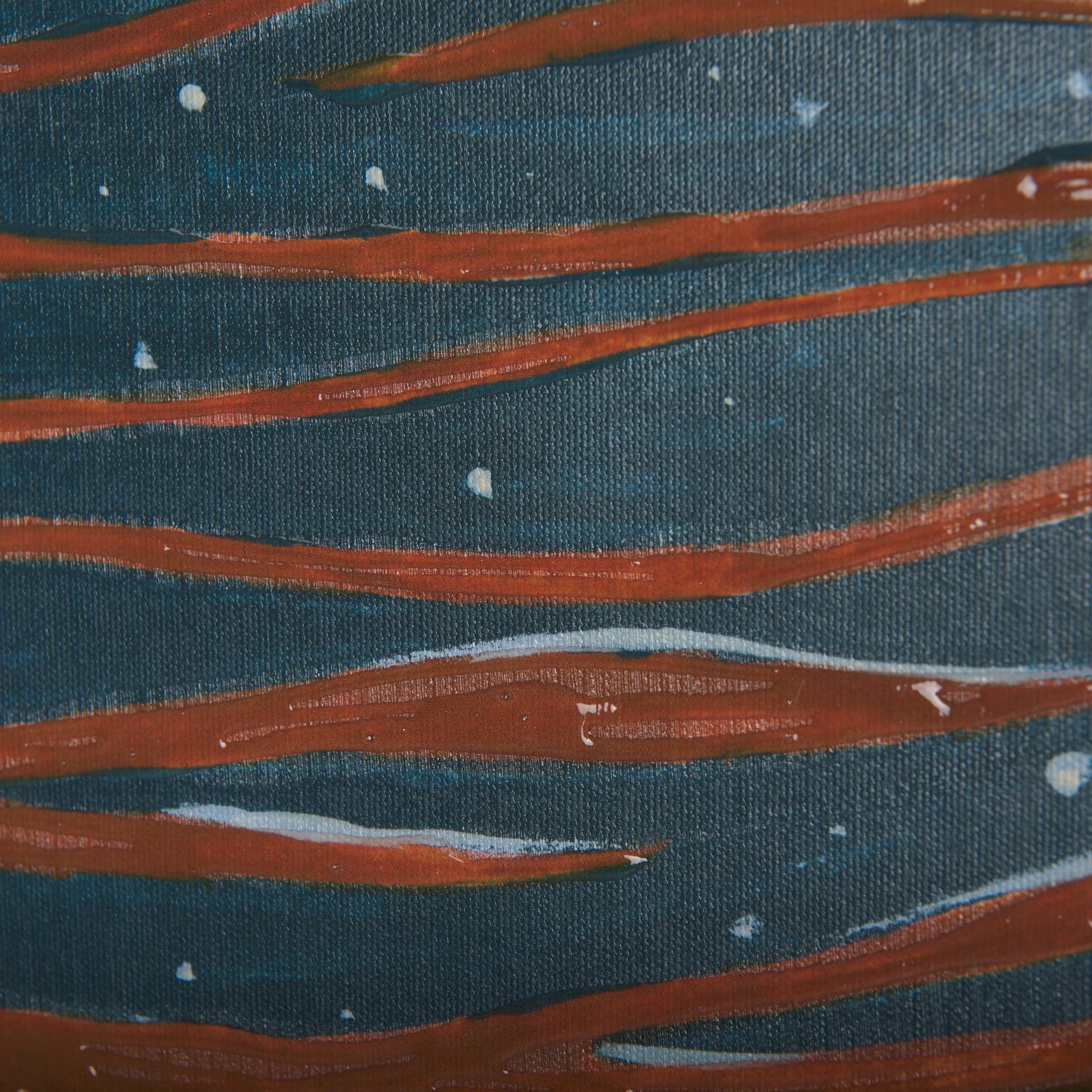 Sea bay at nitght I by Mercana Studio a Hand Embellished Textured Canvas — product photograph
