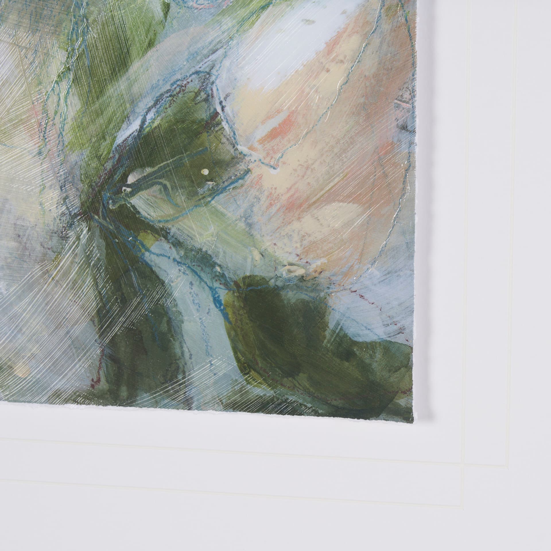 Aromatic Rose by Mercana Studio a Hand Embellished Framed Art Print Matted under Glass — product photograph
