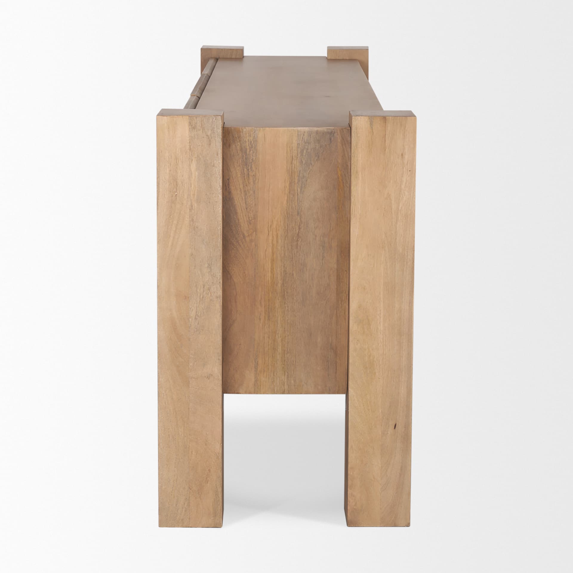 Beth Light Brown Wood w/ 3 Doors Sideboard — product photograph