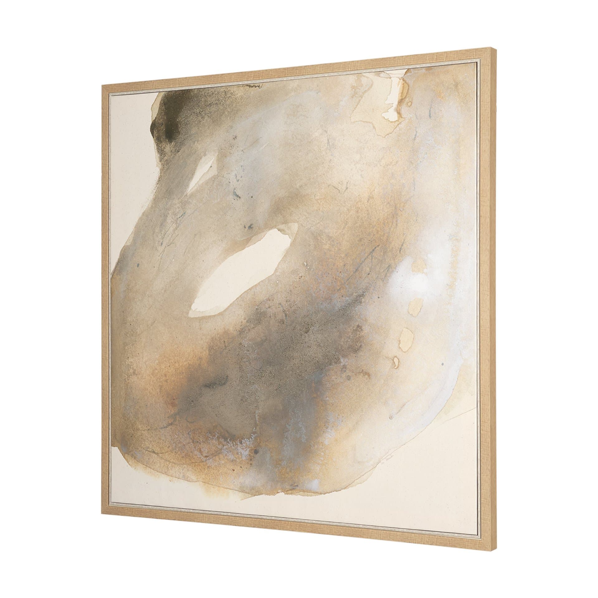 Aura by Ira Havuka Hand-Embellished Textured Framed Canvas Artwork — product photograph