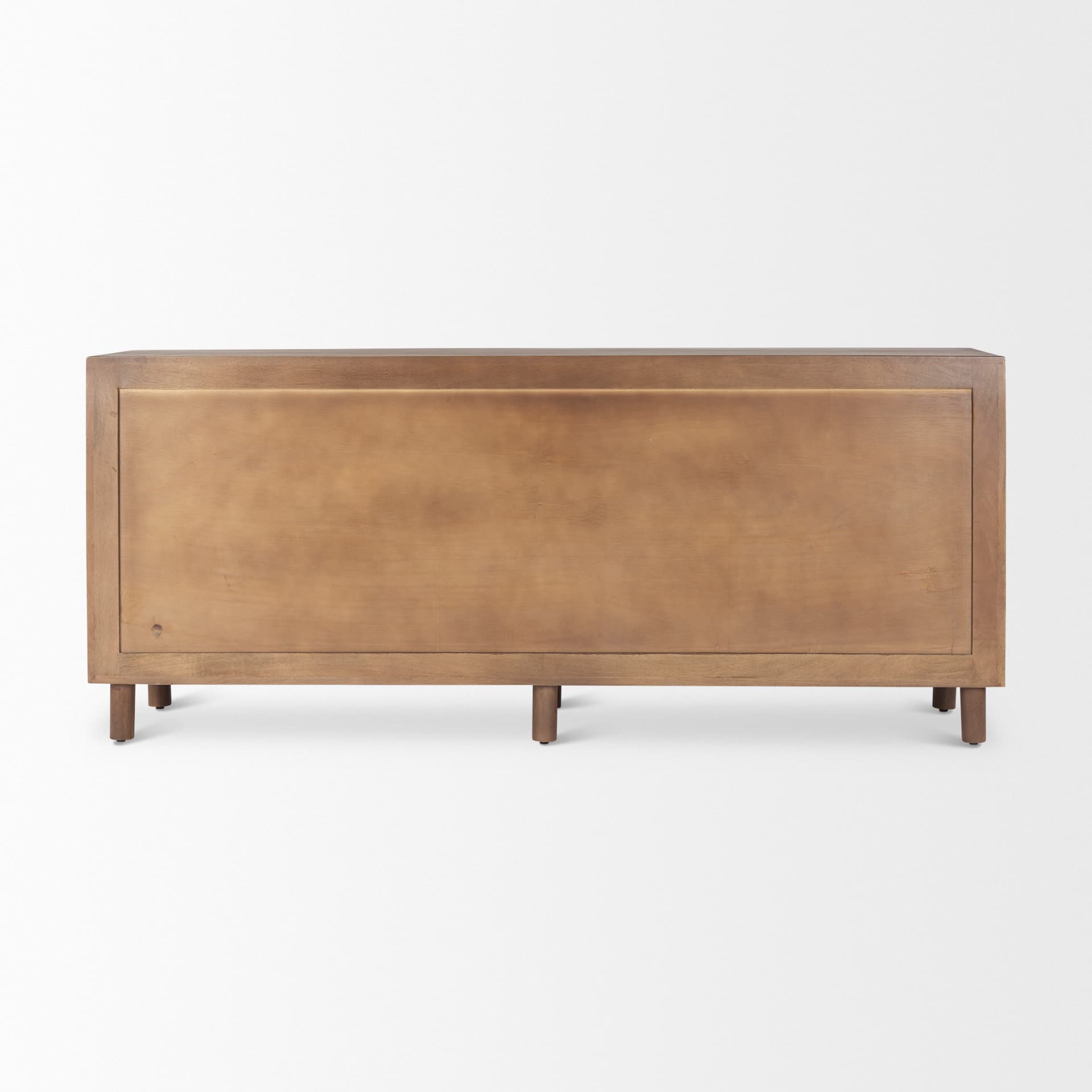 Astrid 71L x 17W x 30.3H Medium Brown Solid Wood 6 Drawer Sideboard — product photograph