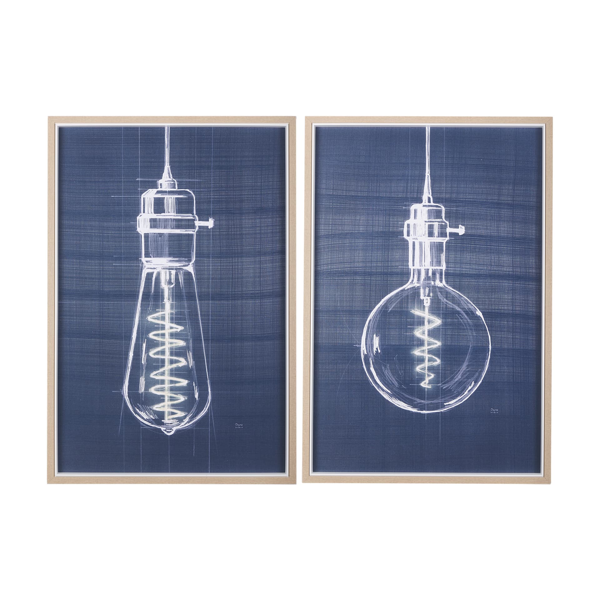 Bright Idea I by Mercana Studio a Hand Embellished Textured Framed Art Print — product photograph
