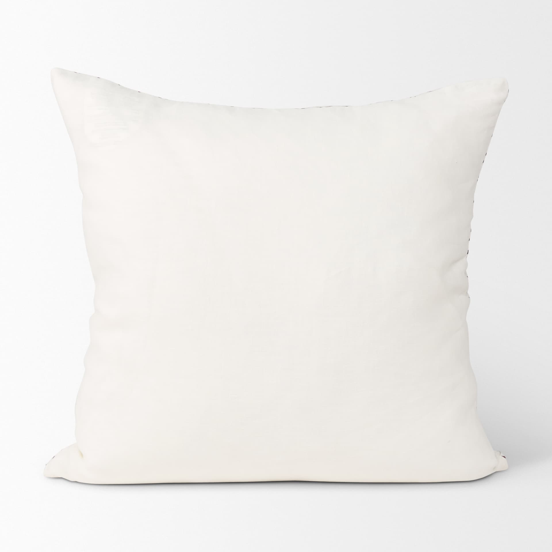 Jayden 22x22 Cream w/ Merlot Print Linen Square Pillow Cover — product photograph