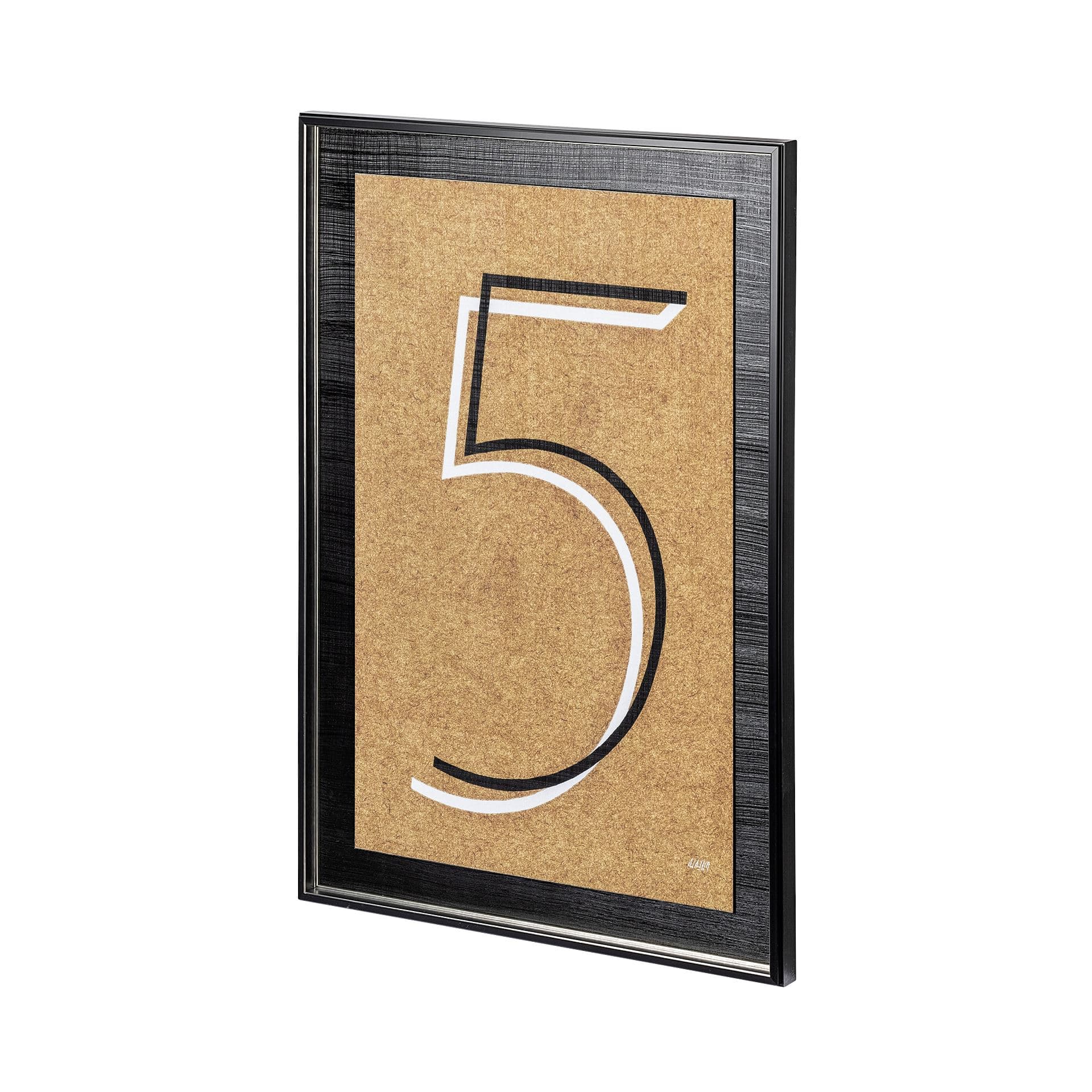 Value Collector 5 by Mercana Studio a Hand Embellished Textured Framed Art Print — product photograph