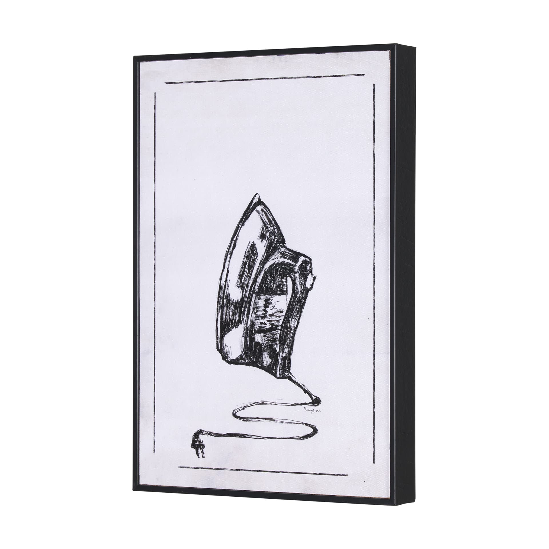 Vintage Iron I by Mercana Studio a Hand Embellished Textured Framed Art Print — product photograph