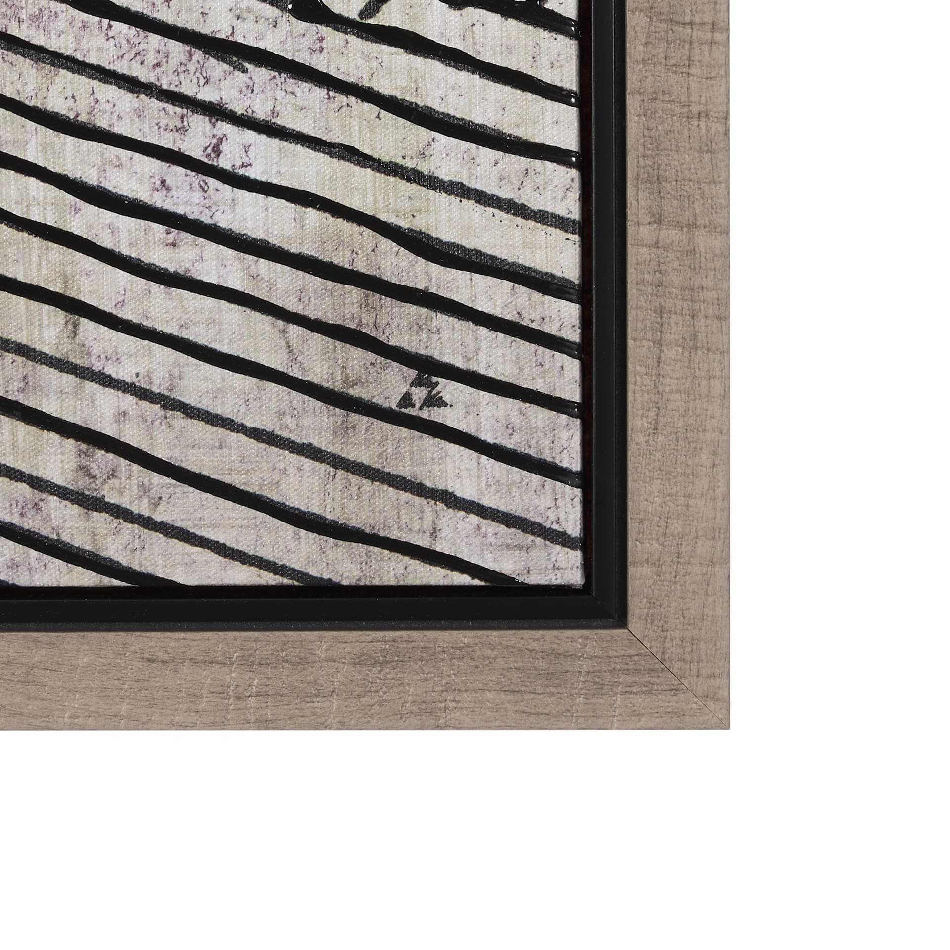 Papyrus Texture III by Mercana Studio a Hand Embellished Textured Framed Canvas — product photograph