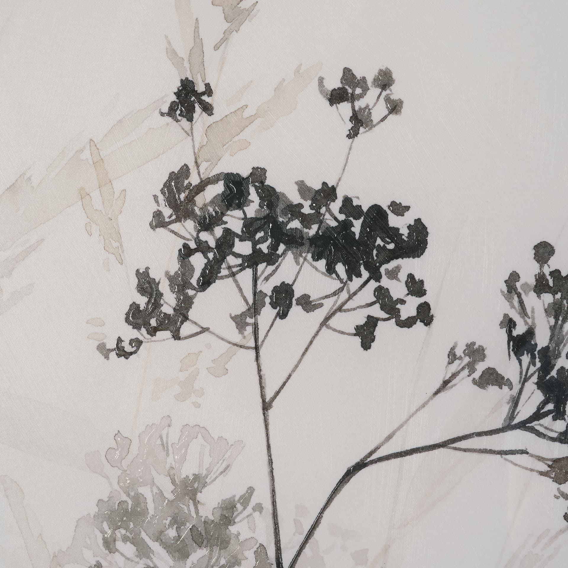 Meadow R by Mercana Studio Hand Embelished Textured Framed Artwork Matted under Glass — product photograph
