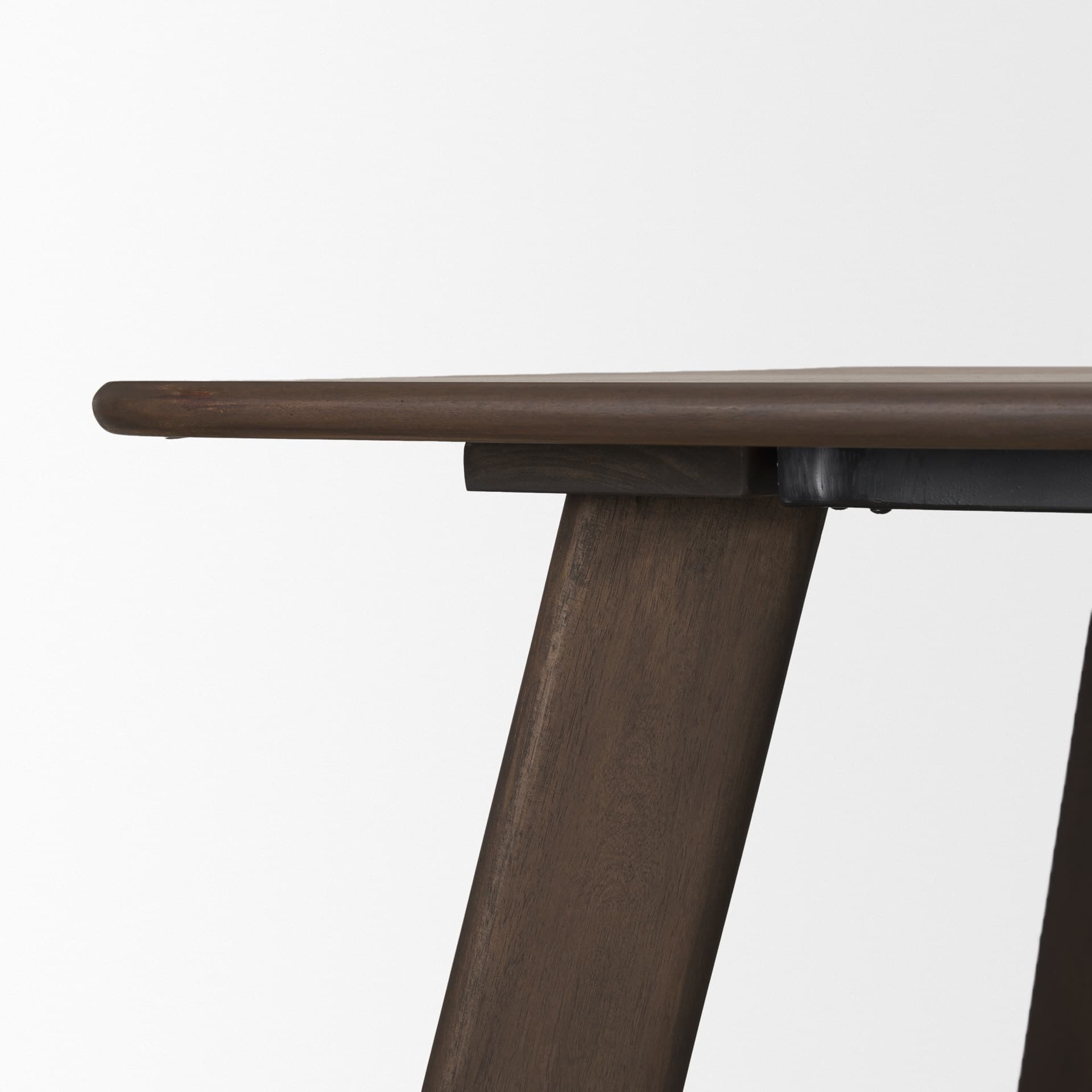 Welborn 72"L x 40"W Rectangular Dining Table | Modern | Dark Brown Wood | Seats 6 — product photograph