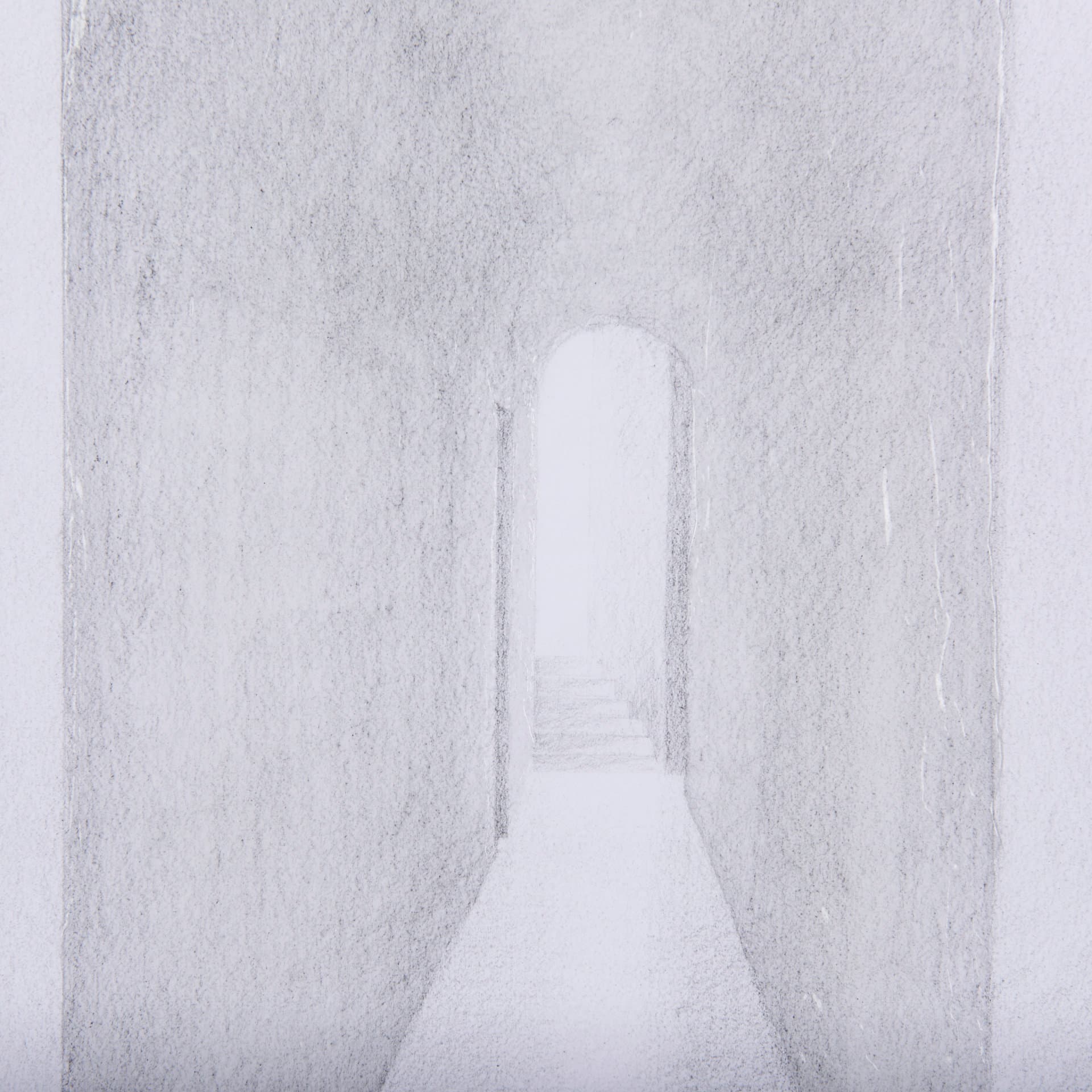 Corridor II by Mercana Studio a Hand Embellished Textured Framed Art Print Matted under Glass — product photograph