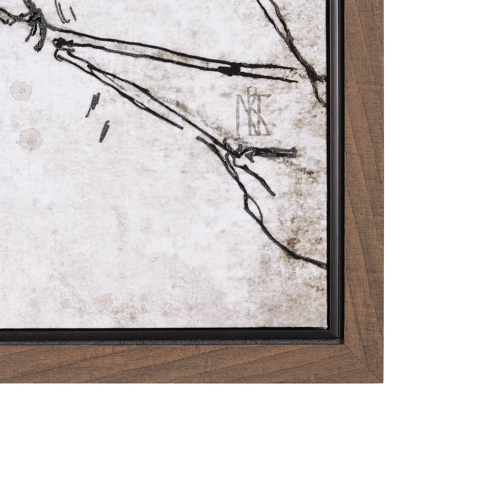 Waiting for spring II by Mercana Studio a Hand Embellished Textured Framed Canvas — product photograph