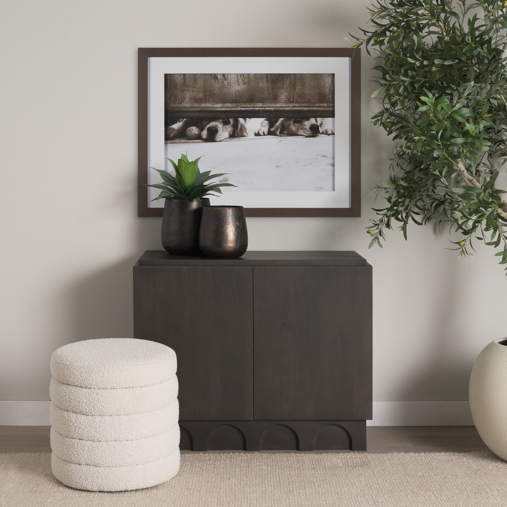 We See You Dogs by Jim Dratfield Framed Photo Print under Glass — in a styled room