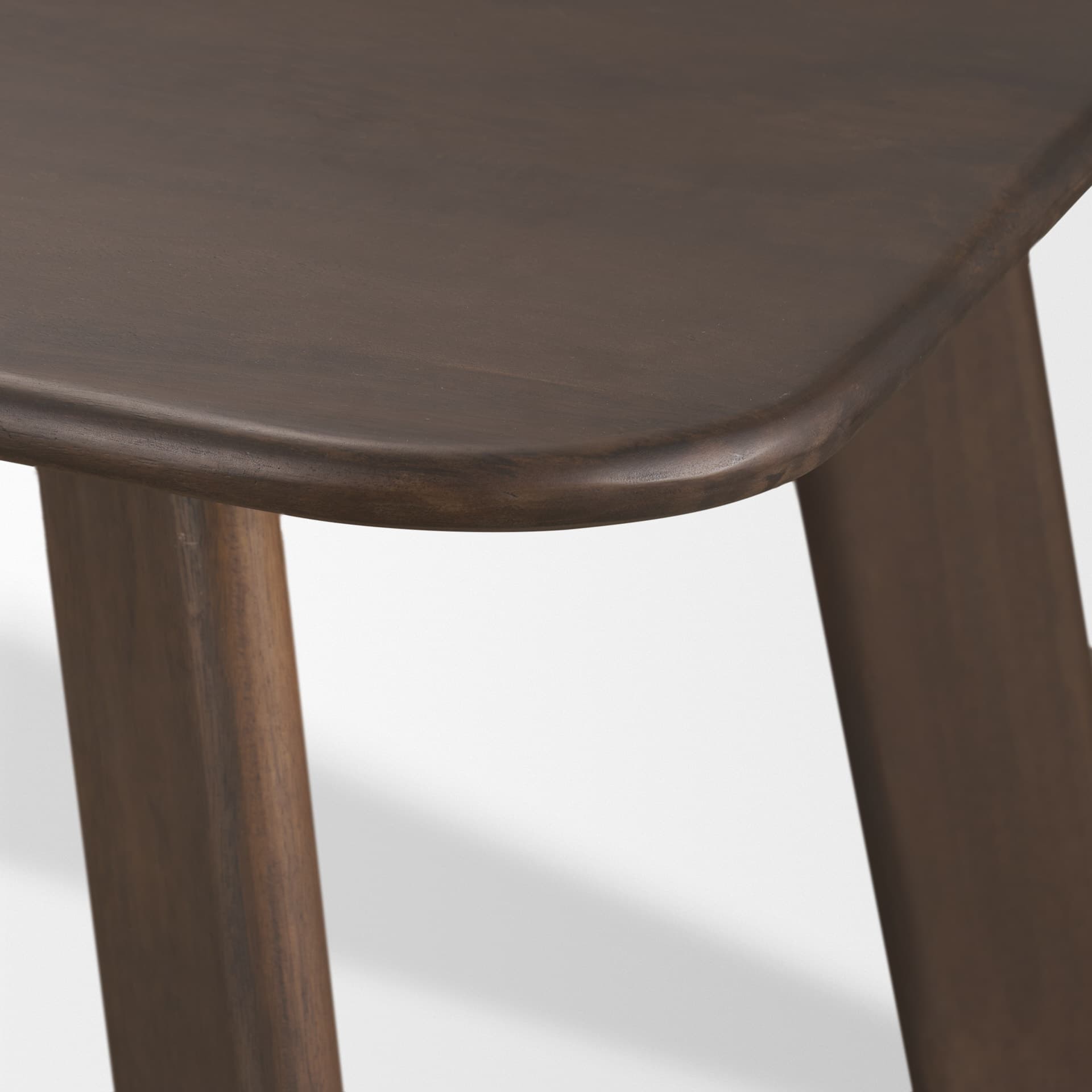 Welborn 72"L x 40"W Rectangular Dining Table | Modern | Dark Brown Wood | Seats 6 — product photograph