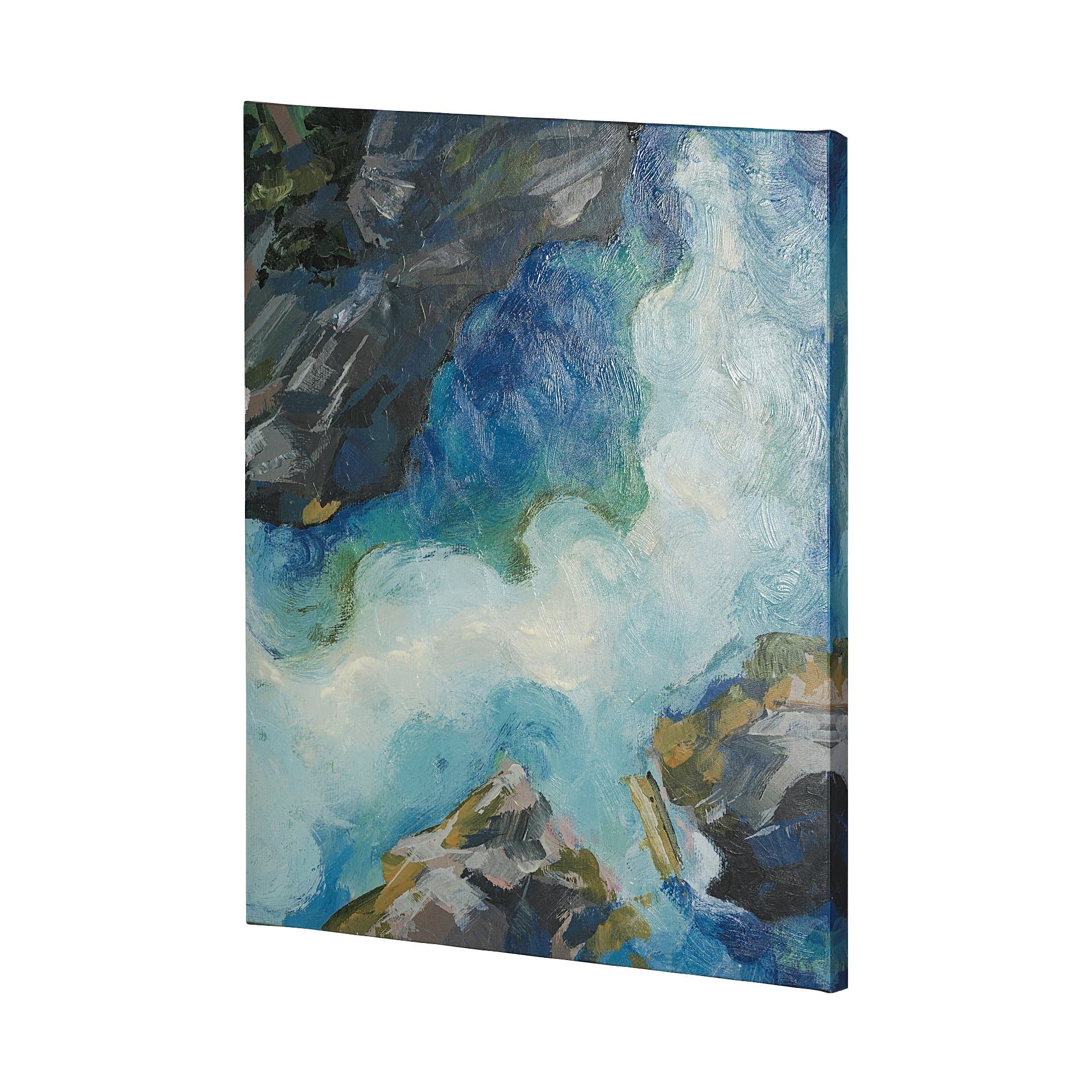 Aerial View II by Silvia Krause a Hand Embellished Textured Canvas — product photograph