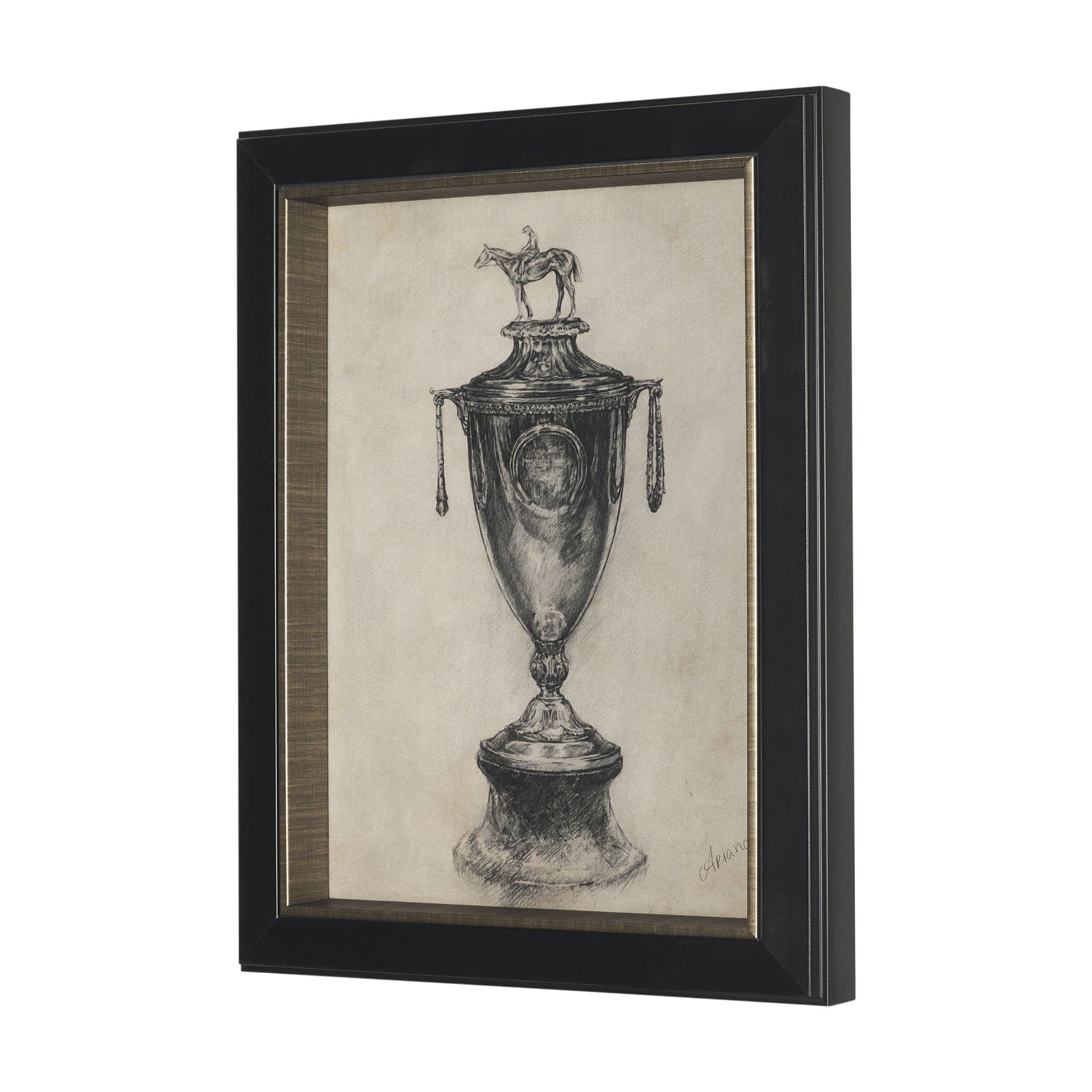 Equestrian Collection by Mercana Studio Textured Framed (Set of 6) — product photograph