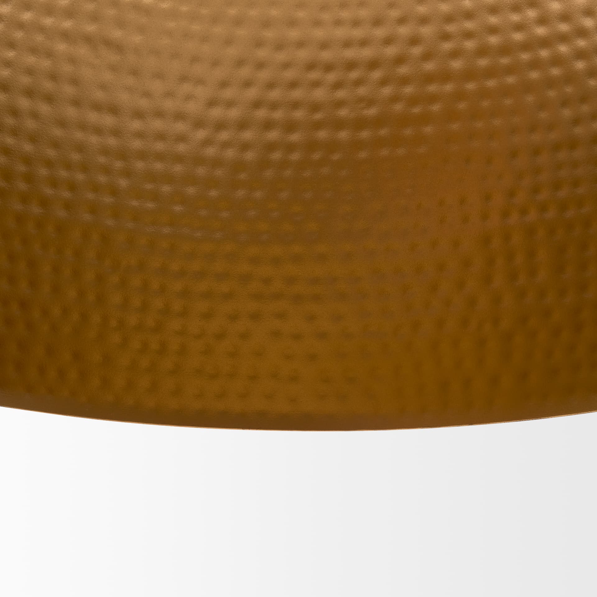Karina 24" Round Matte Black Hammered Metal Dome Pendant Light — product photograph