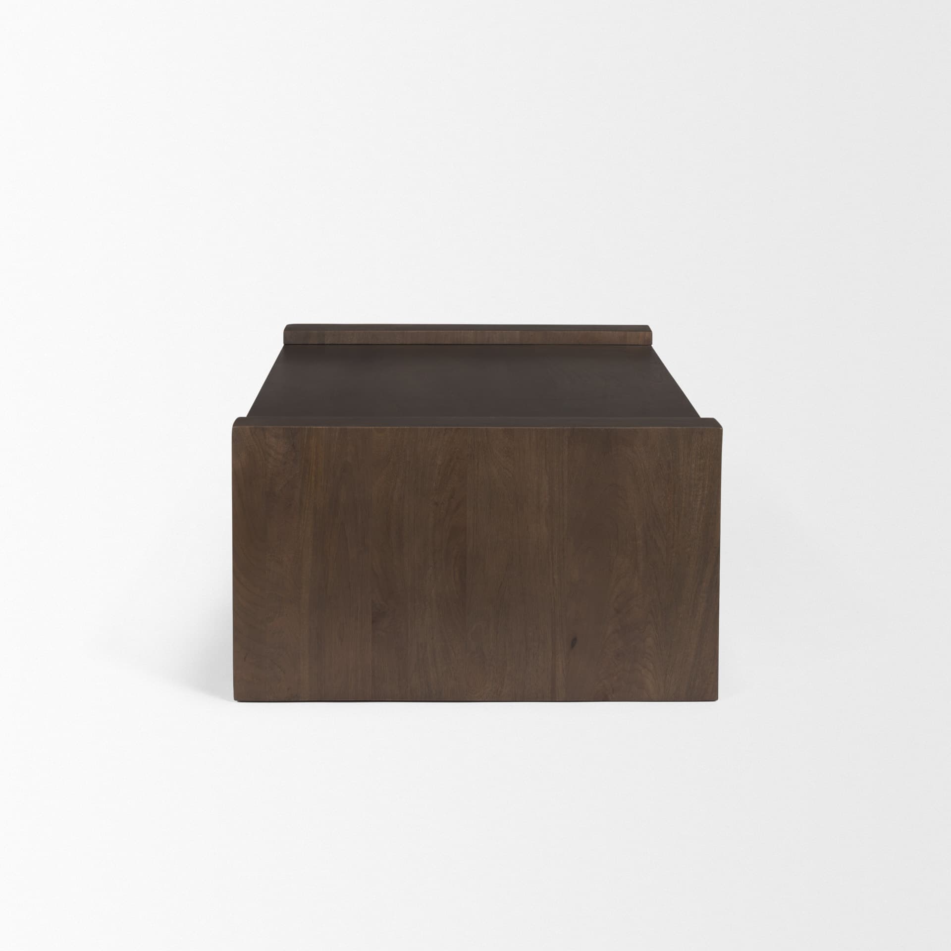 Wesson Dark Brown Wooden Rectangular Coffee Table — product photograph