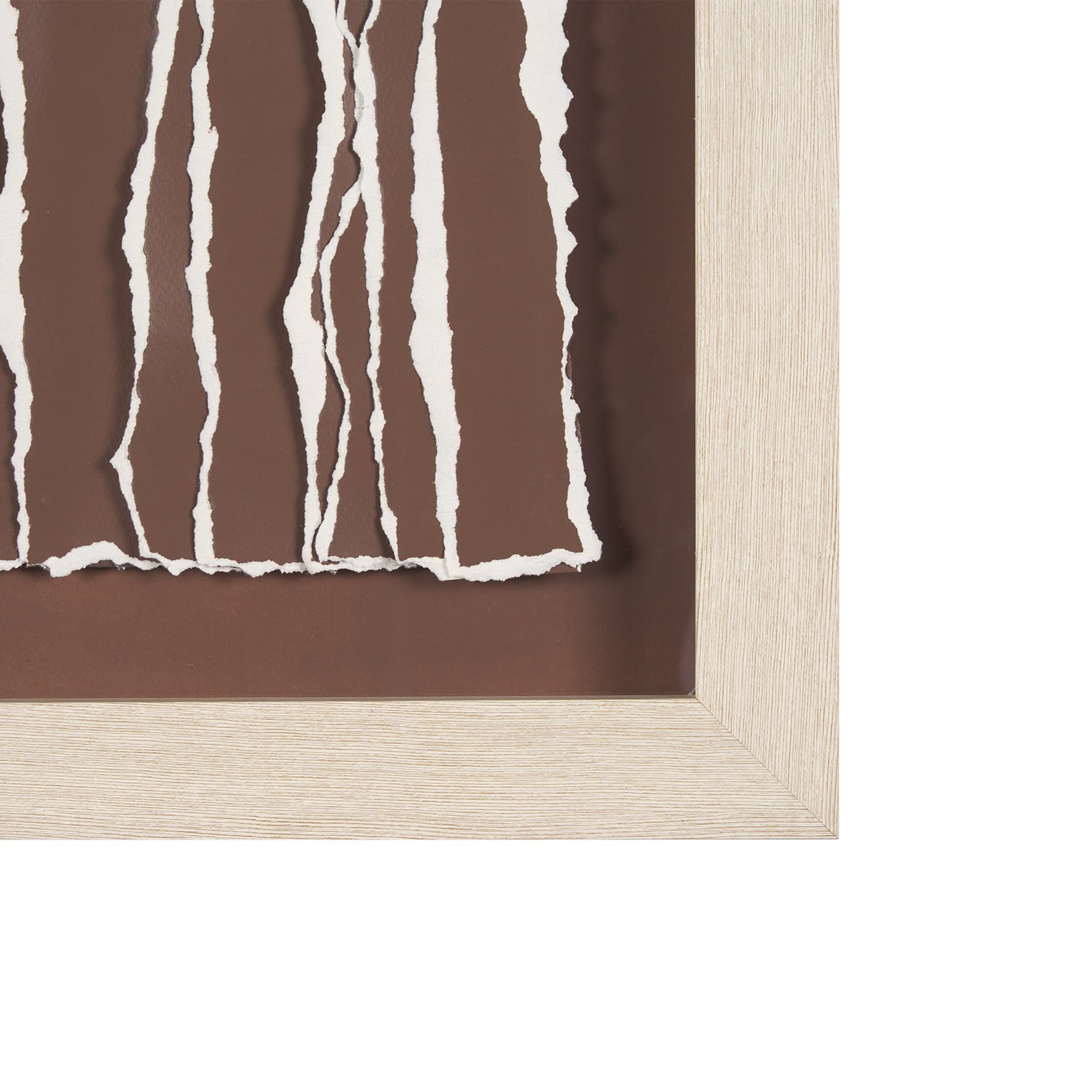 Tattered Waves II by Studio M a handmade Original Framed 3D Textured Artwork under Glass — product photograph