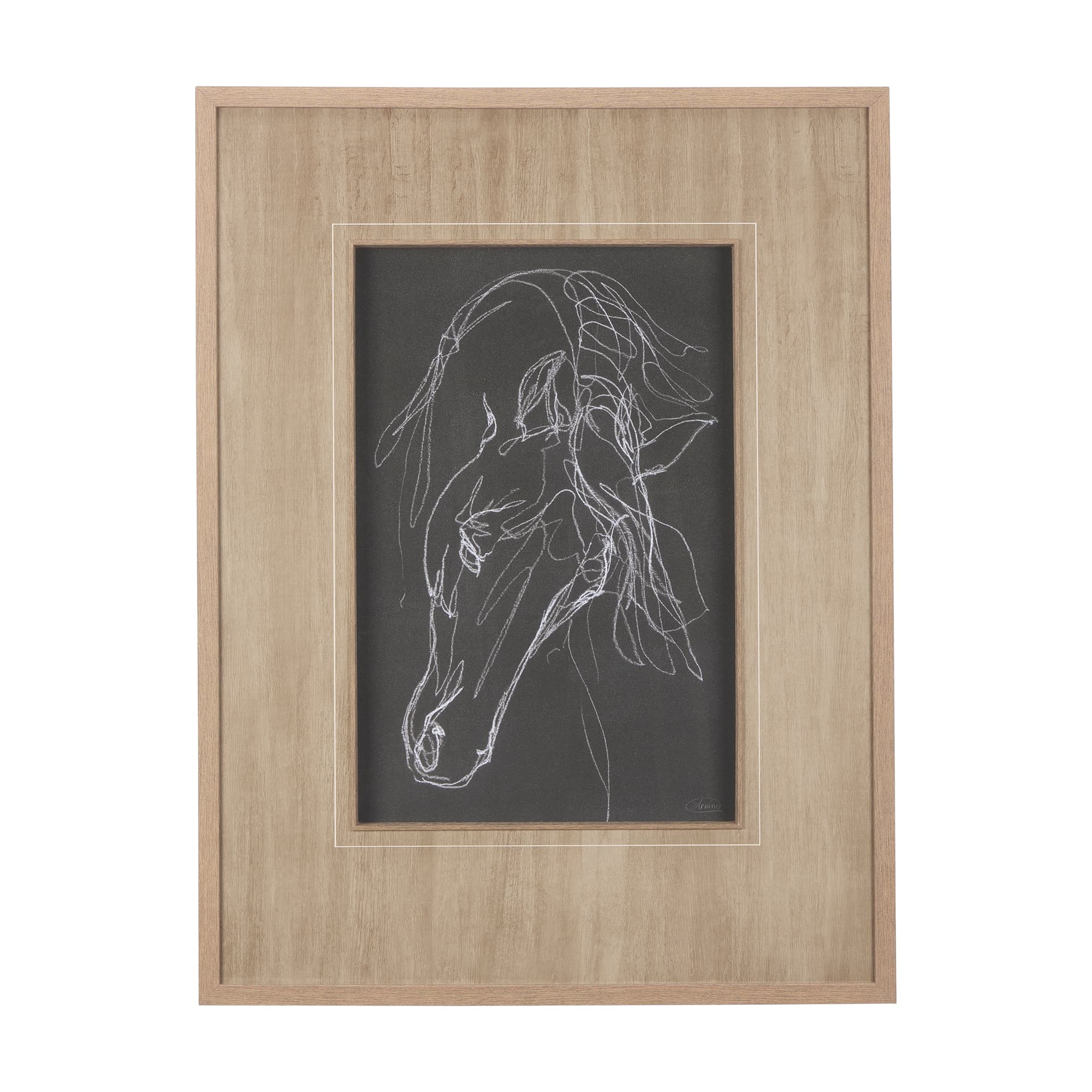 Andalusian Dark I by Mercana Studio a Hand Embellished Textured Framed Art Print Matted under Glass — product photograph