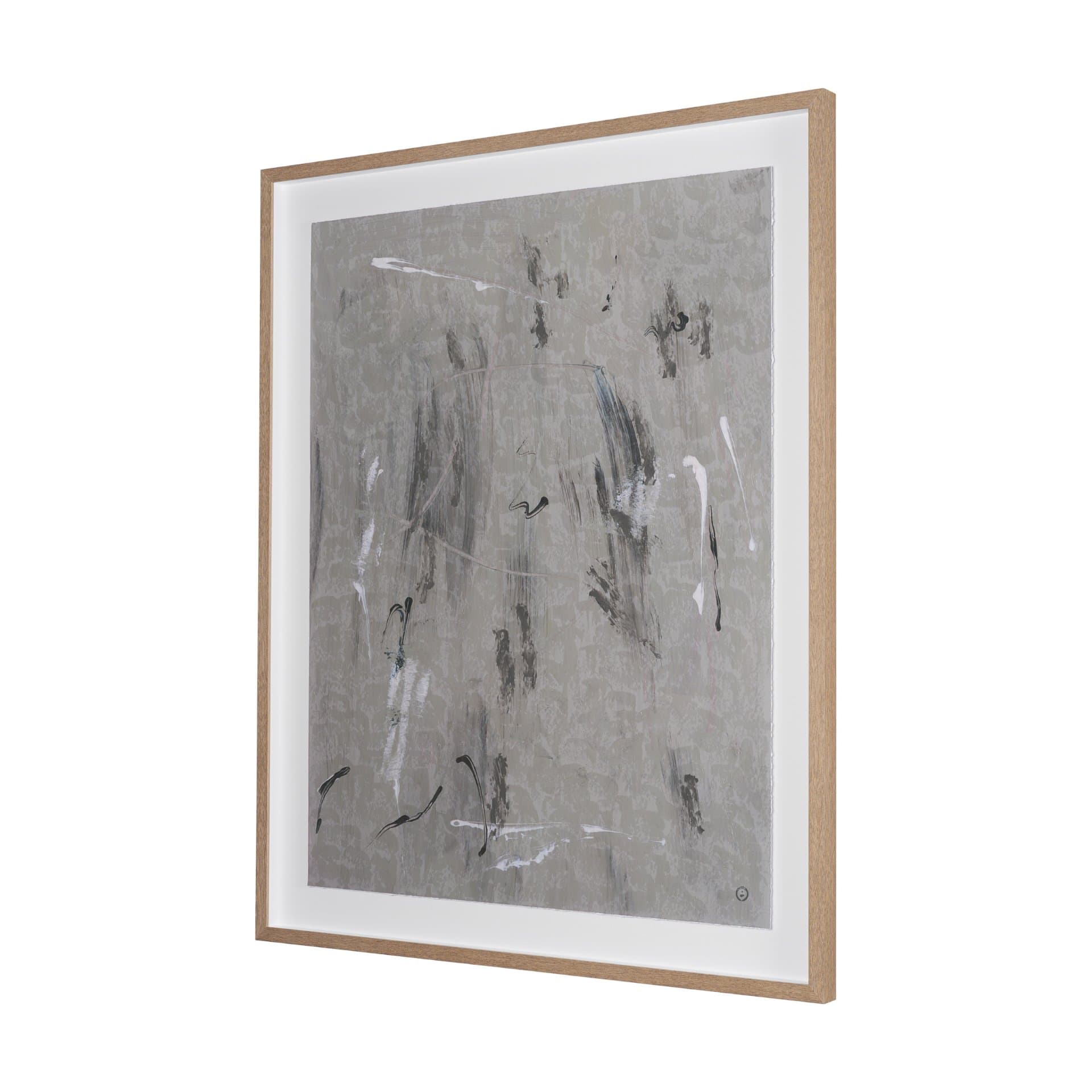 Mental Crossfire IV by Mercana Studio Hand-Embellished Textured Framed Artwork Matted under Glass — product photograph