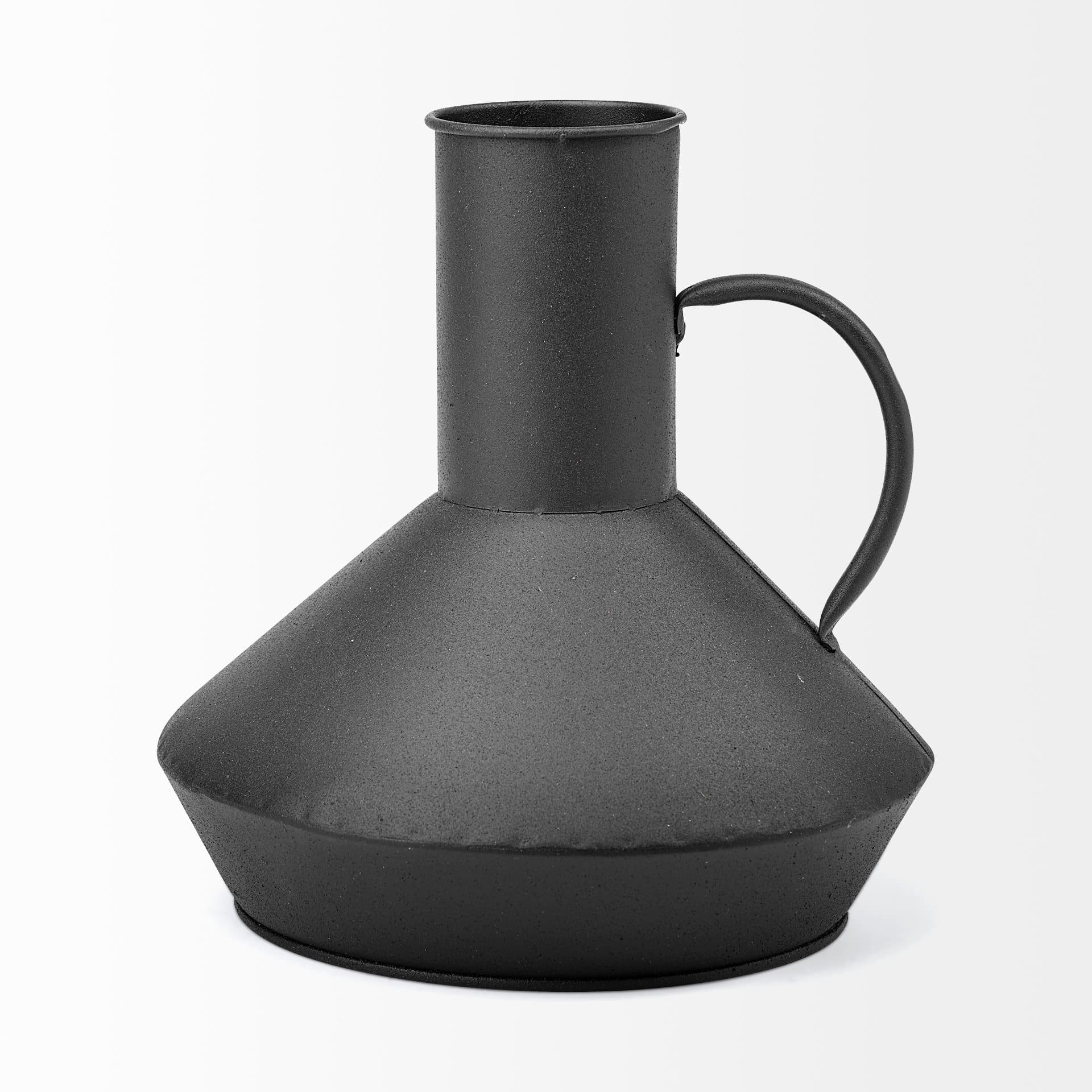 Emily I 8L x 8W Black Metal Decorative Jug — product photograph