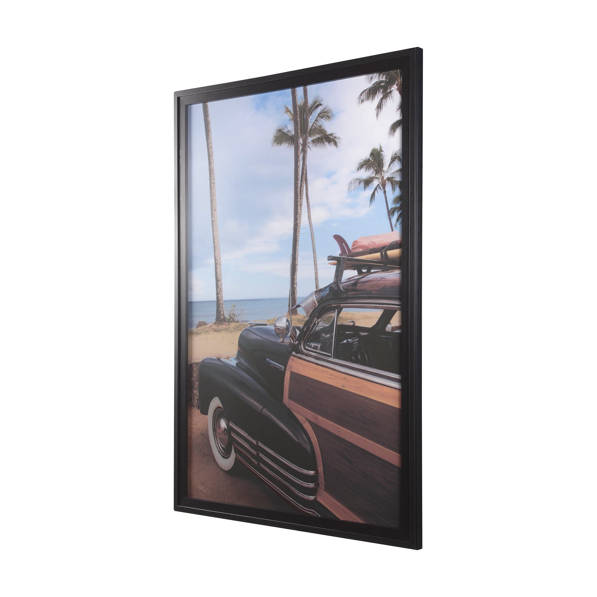 North Shore by White Rock Girl a Hand Embellished Textured Framed Photo Art Print Matted under Glass — product photograph