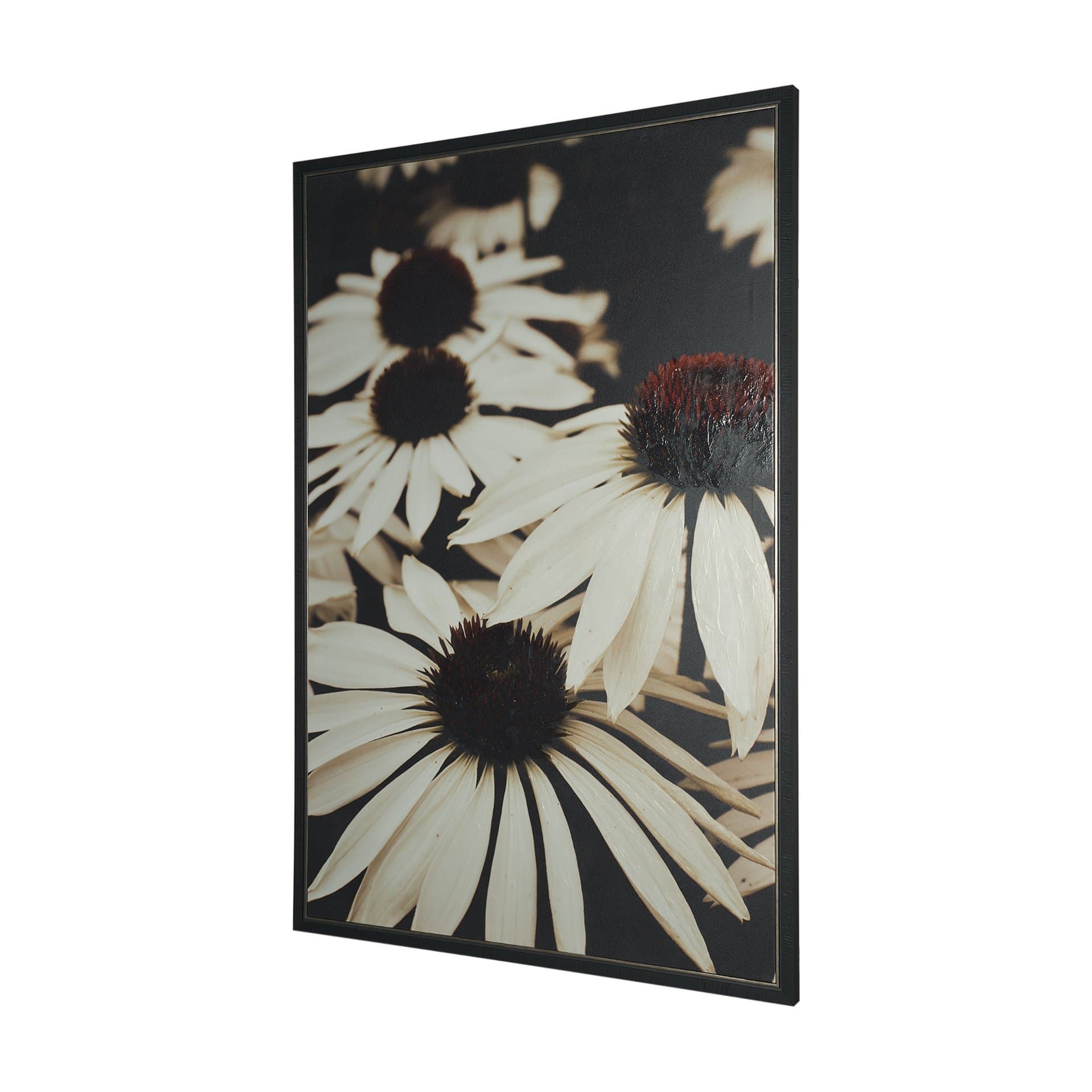 Quiet by Olivia Joy StClaire Hand-Embellished Textured Framed Canvas Art Print — product photograph