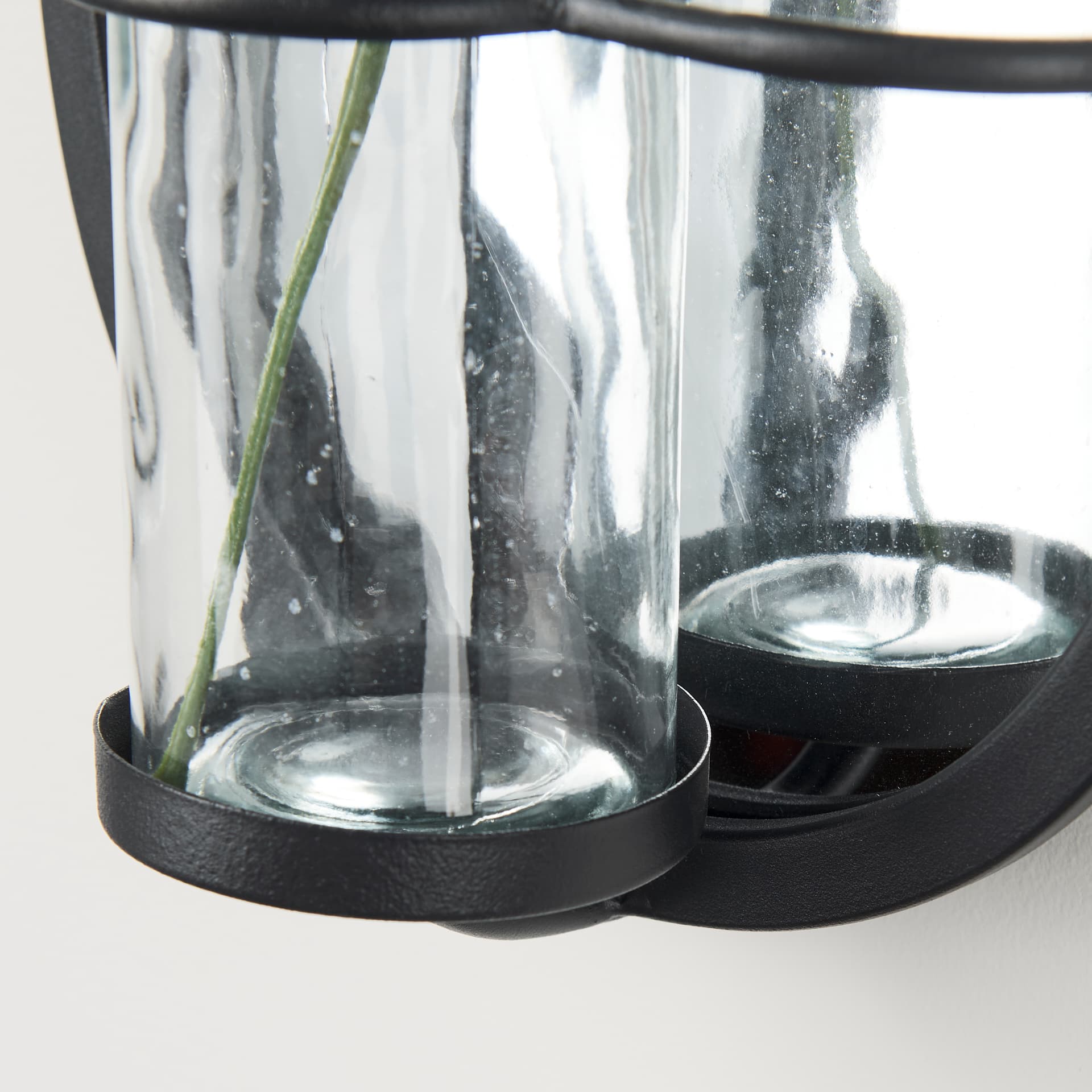 Katherine Wall Mounted Mirror w Glass Bottle for Botanicals or Floral — product photograph