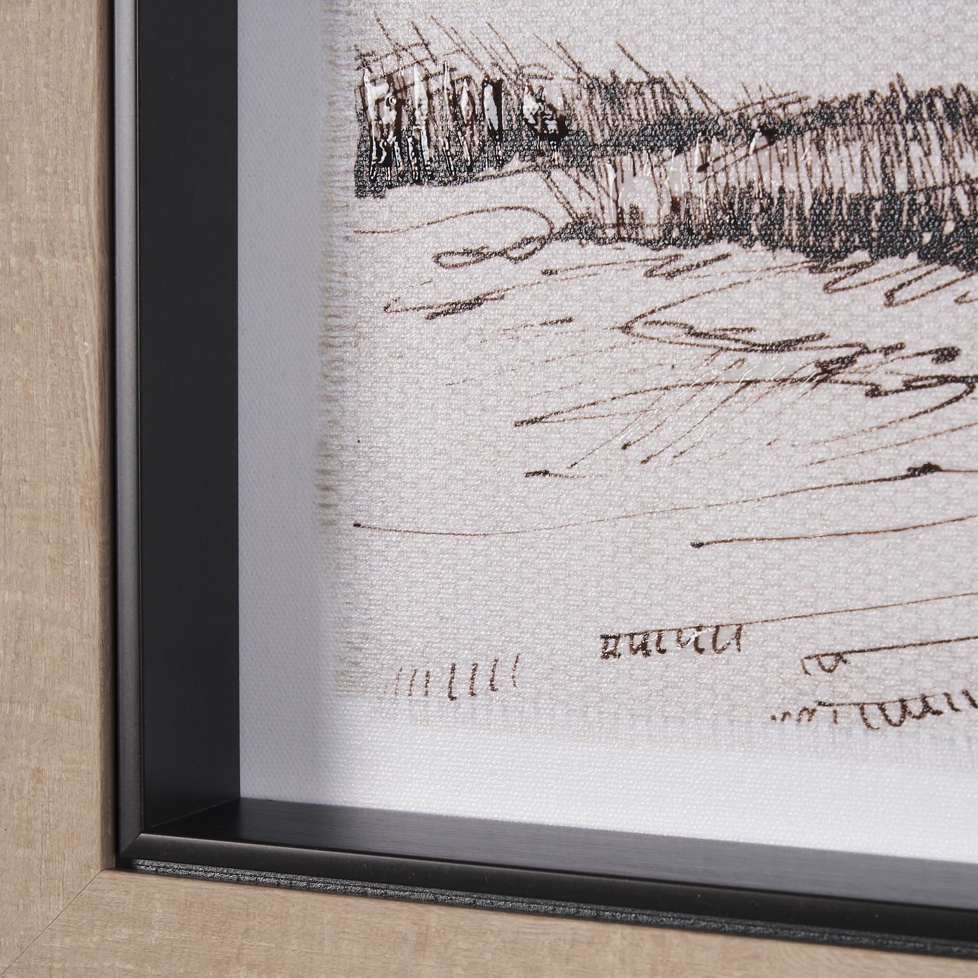 On the Shore III by Mercana Studio a Hand Embellished Textured Framed Art Print — product photograph
