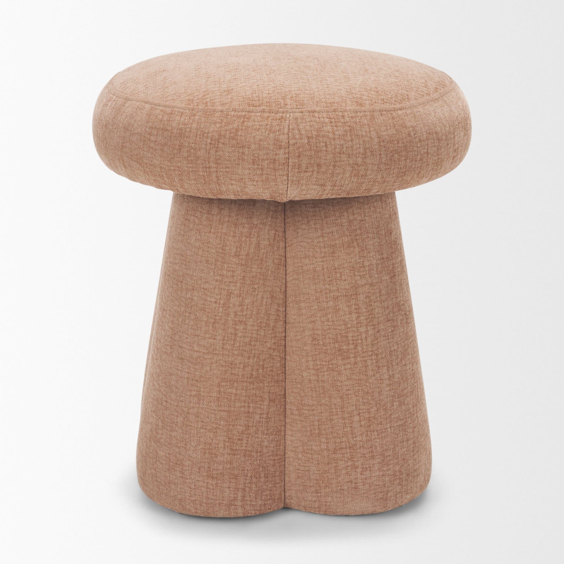 Oona Upholstered Ottoman | Sienna Fabric | 3 Legs — product photograph