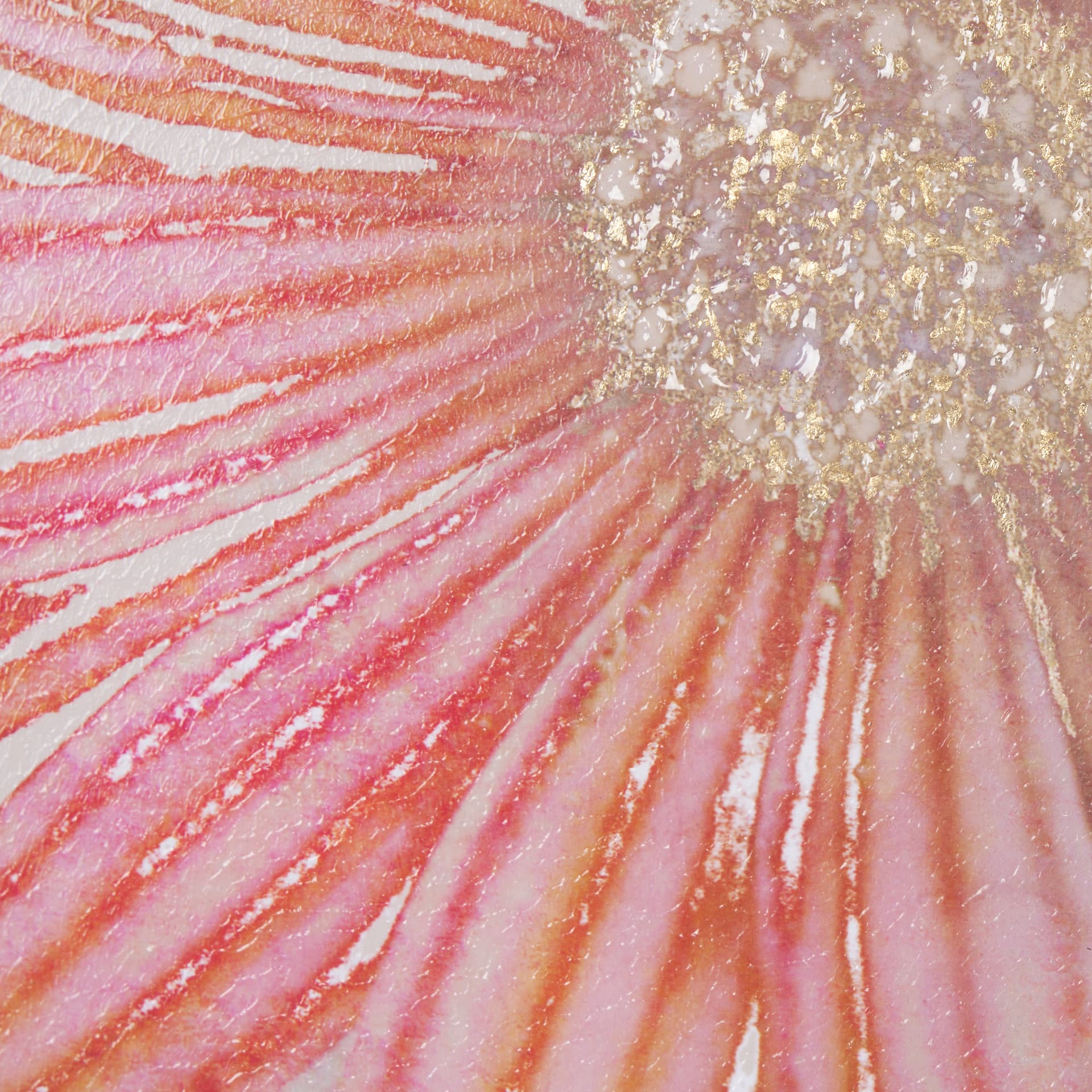 Subtle Florals II by Mercana Studio a Hand Embelished Textured Framed Art Print Matted under Glass — product photograph