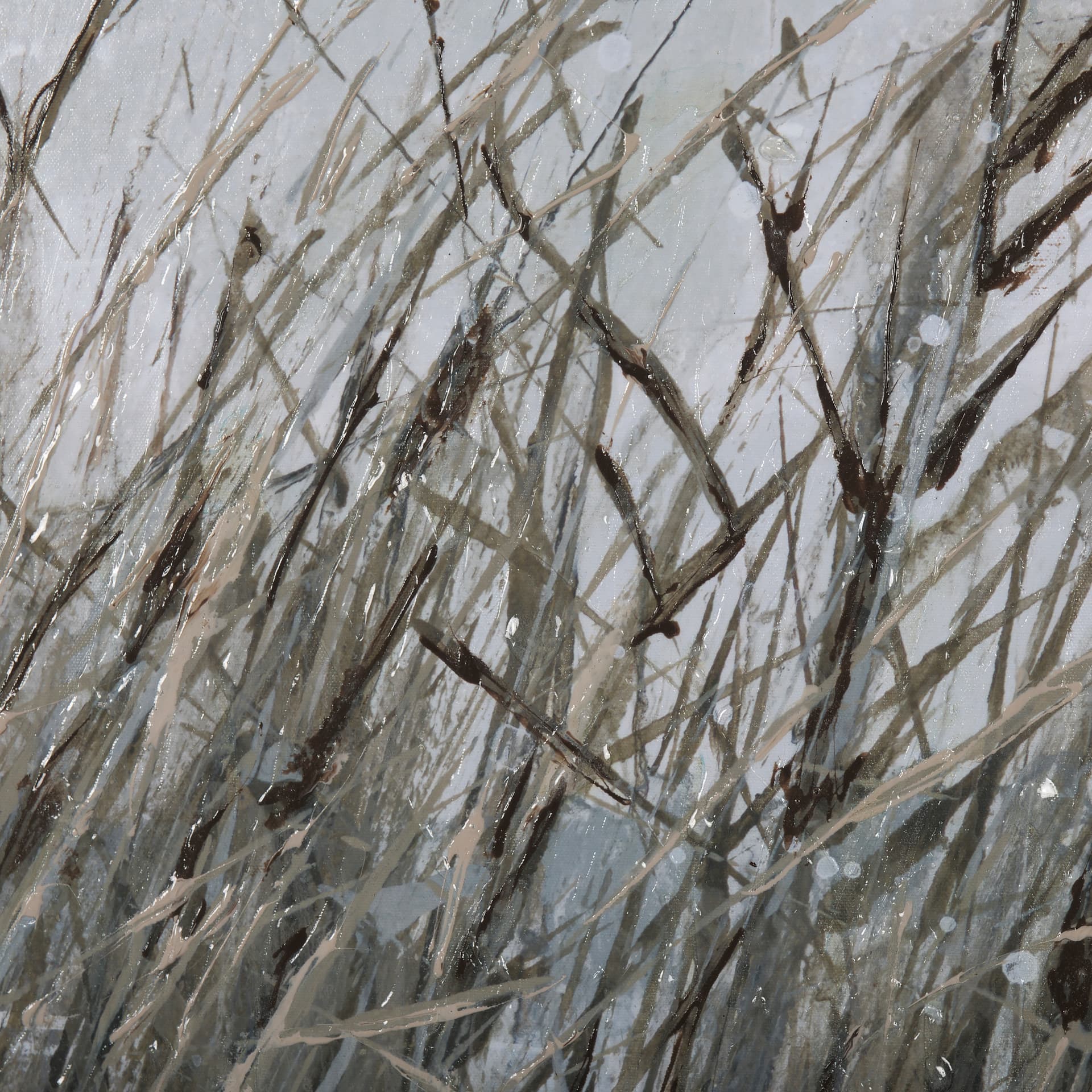 Chilly Breeze I by Mercana Studio a Hand Embellished Textured Framed Canvas — product photograph