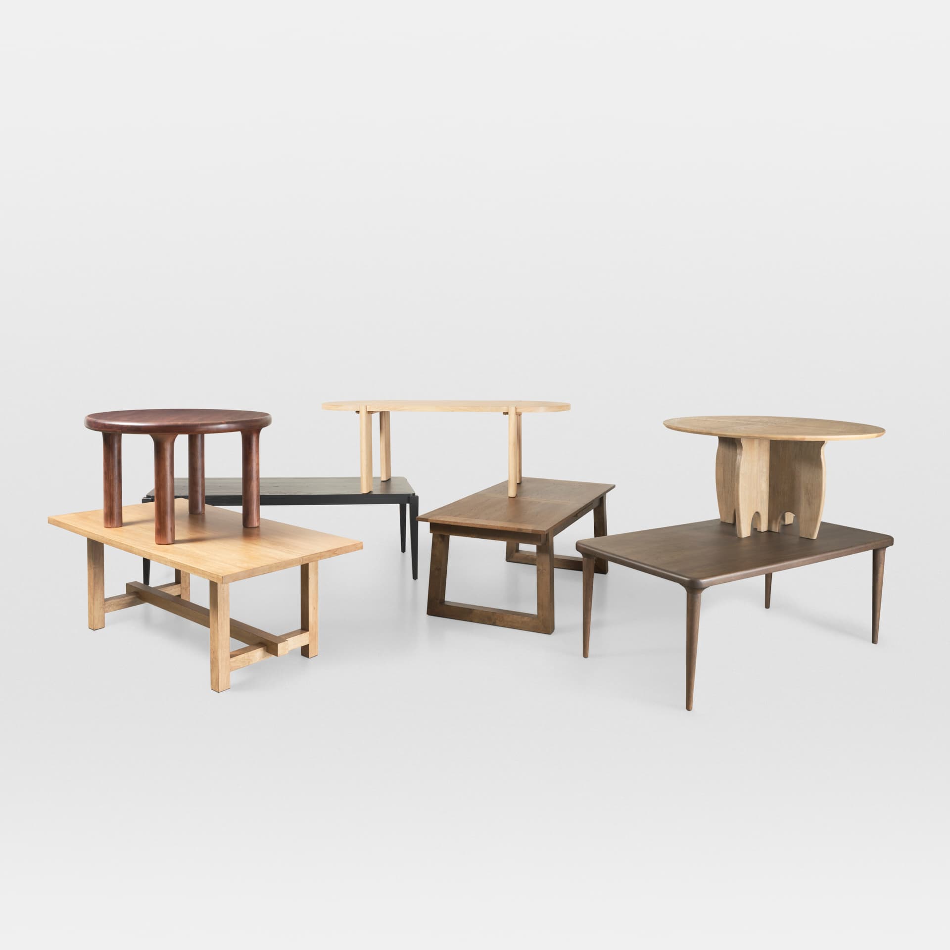 Suvan 72"L x 36"W Rectangular Dining Table | Modern | Med-Dark Brown Wood | Seats 6 — product photograph