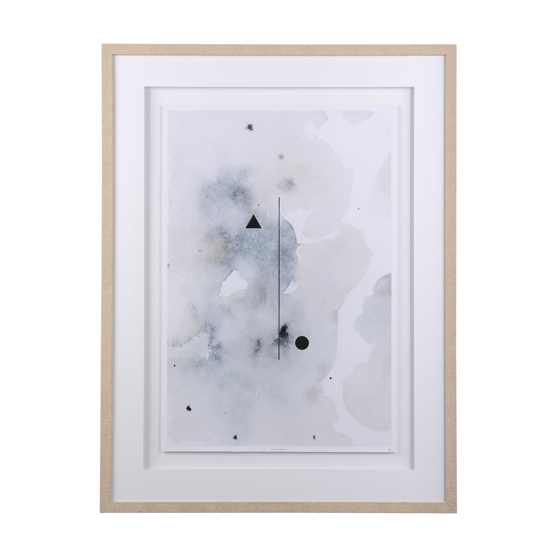 Equilibrium II by Mercana Studio a Hand Embellished Textured Framed Art Print Matted under Glass — product photograph