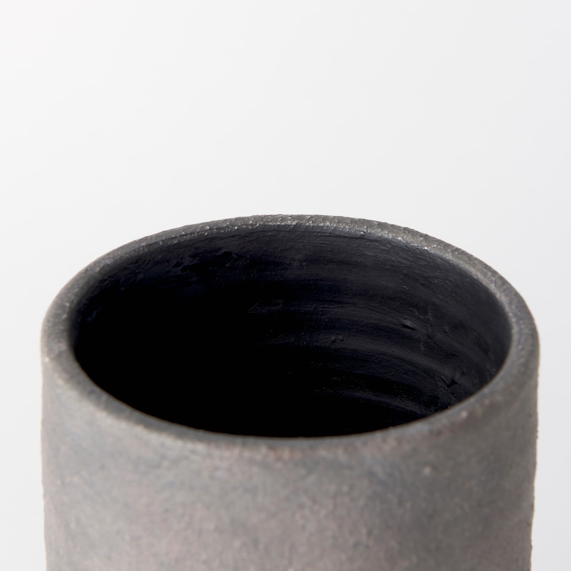 Armani 10.4H Brown-Gray Double Ear Ceramic Vase — product photograph